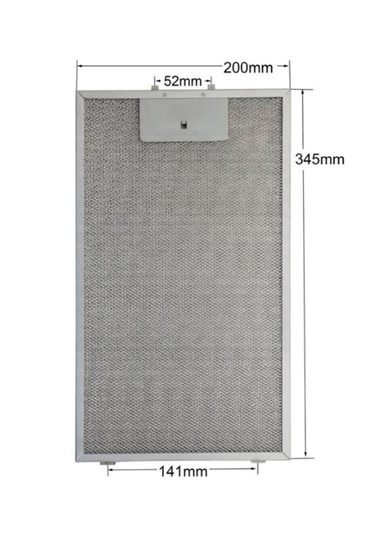 Bosch DWK065G60/01 Davlumbaz Aspiratör İçin Alüminyum Yağ Kaset Tel Filtre 200X345