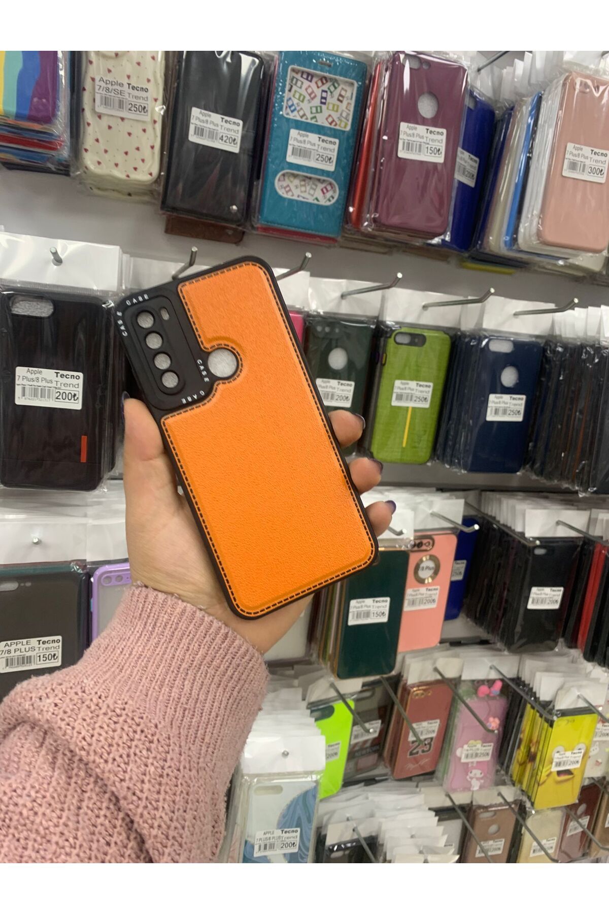 TECNOTREND Redmi Note 8 deri silikon kılıf