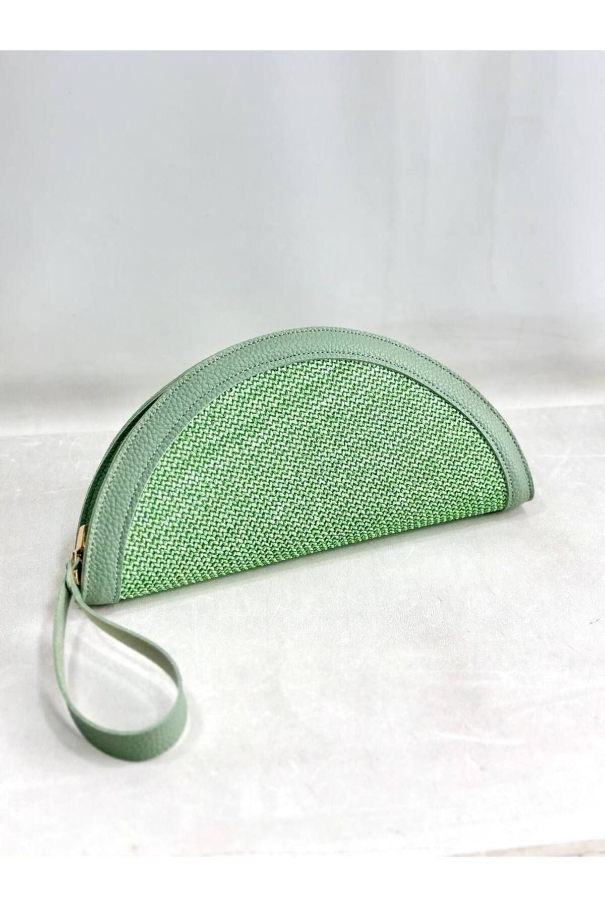 My Easy Shop Kadın Çanta Yazlık Hasır Clutch Atlas