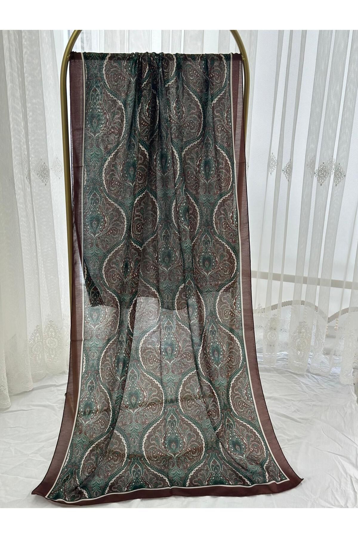 Shawl Passion Retro Desen Pamuk Şal Bordo