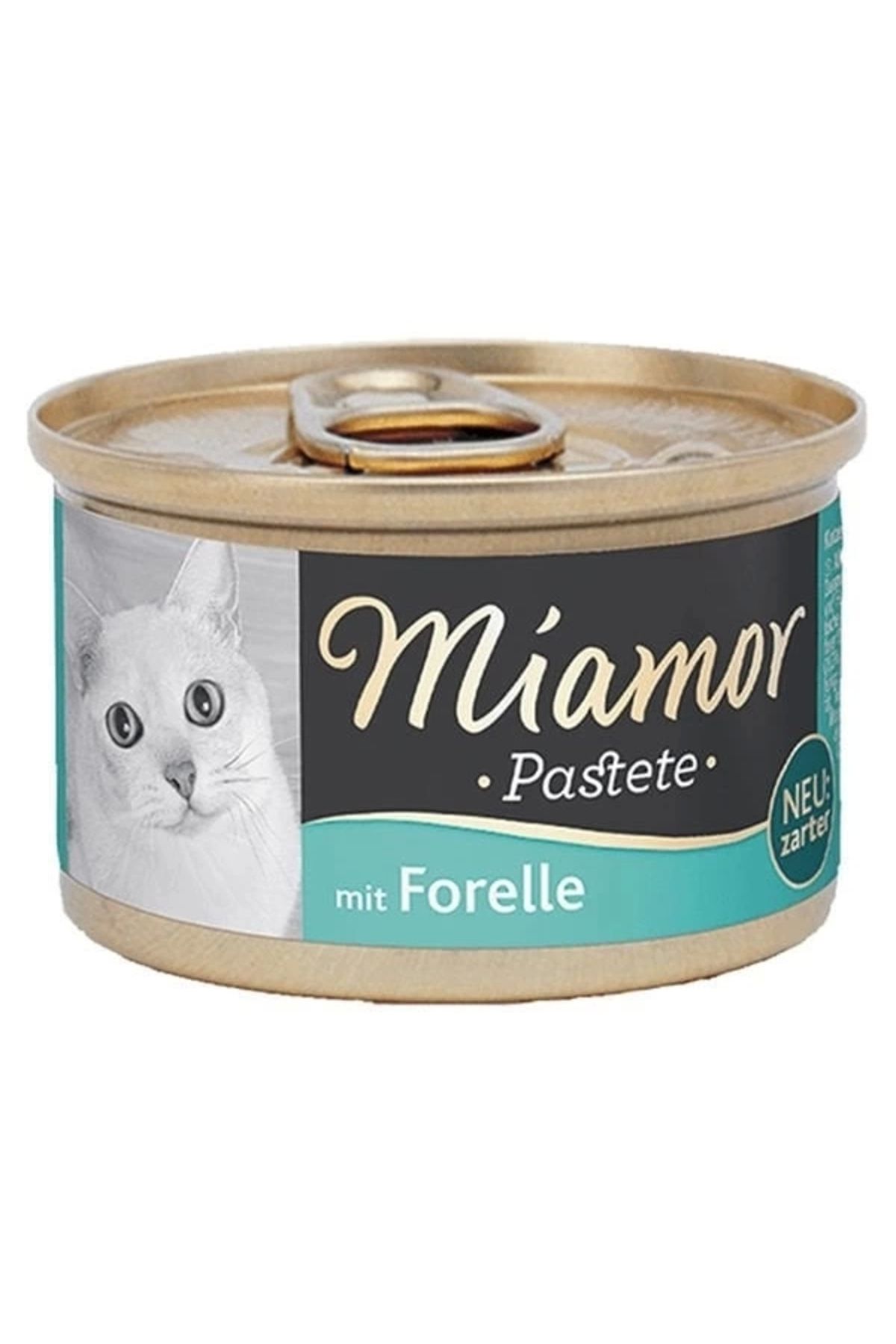YNT İthalat Miamor Pastete Alabalıklı Tahılsız Konserve Kedi Maması 85 Gr
