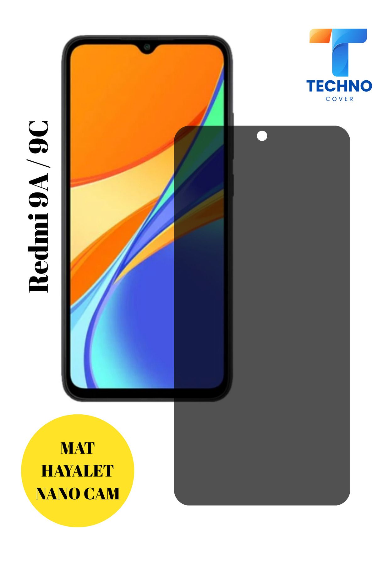 foxpower Redmi 9A / 9C Mat Hayalet Nano Cam Darbelere Karşı Dayanıklı Esnek Nano Ekran Koruyucu