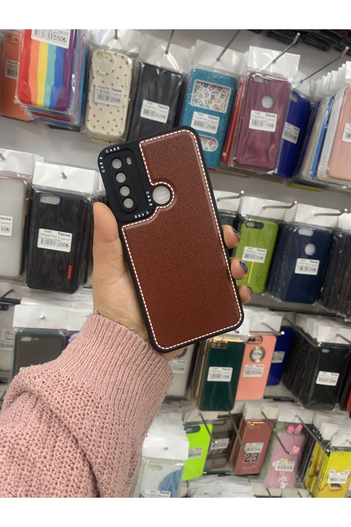 TECNOTREND Redmi Note 8 deri silikon kılıf