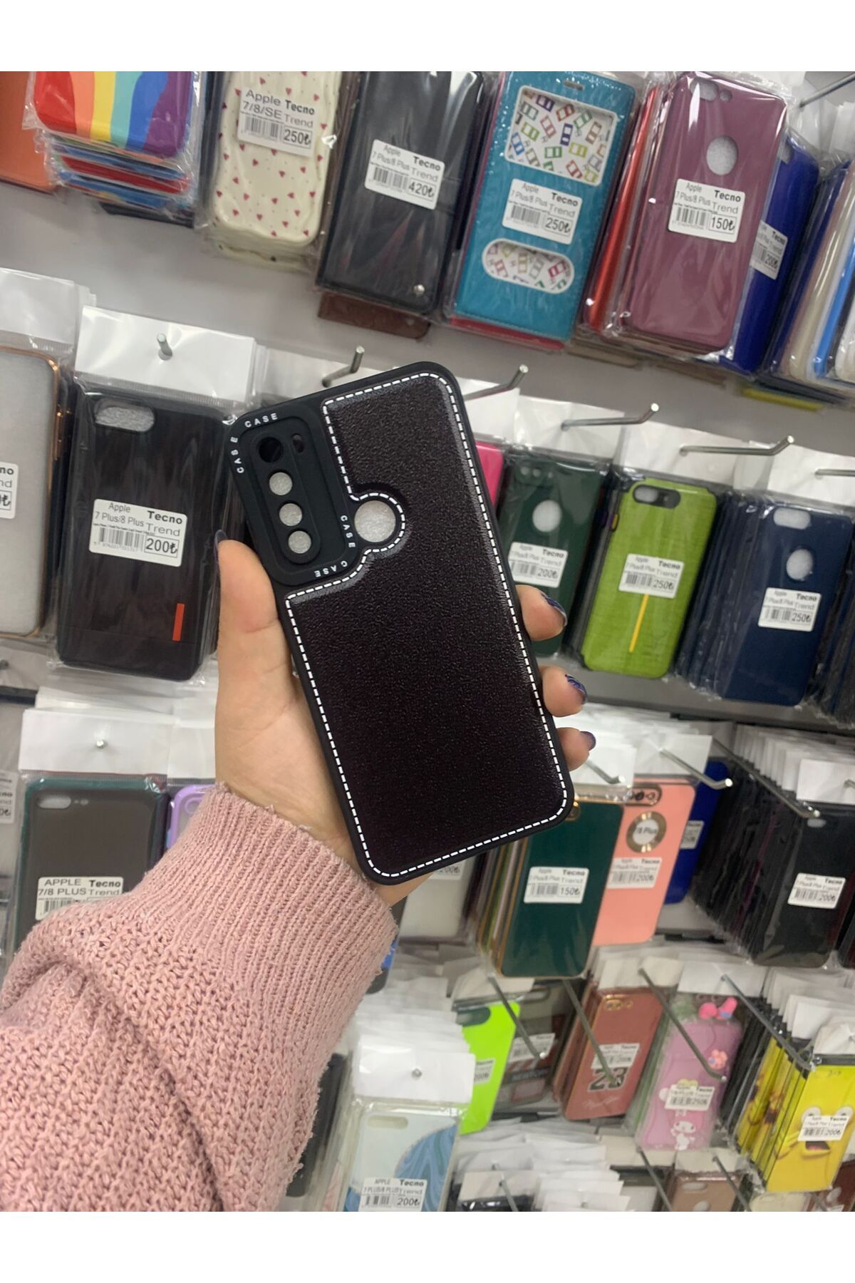 TECNOTREND Redmi Note 8 deri silikon kılıf