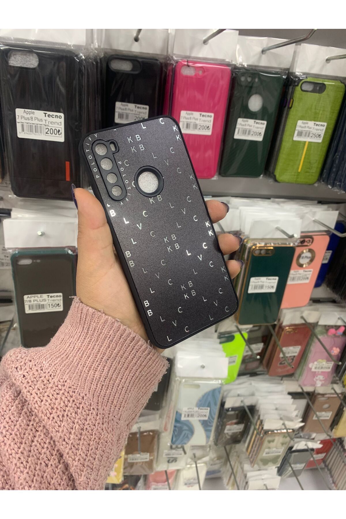 TECNOTREND Redmi Note 8 3d grafity desenli aynalı silikon kılıf