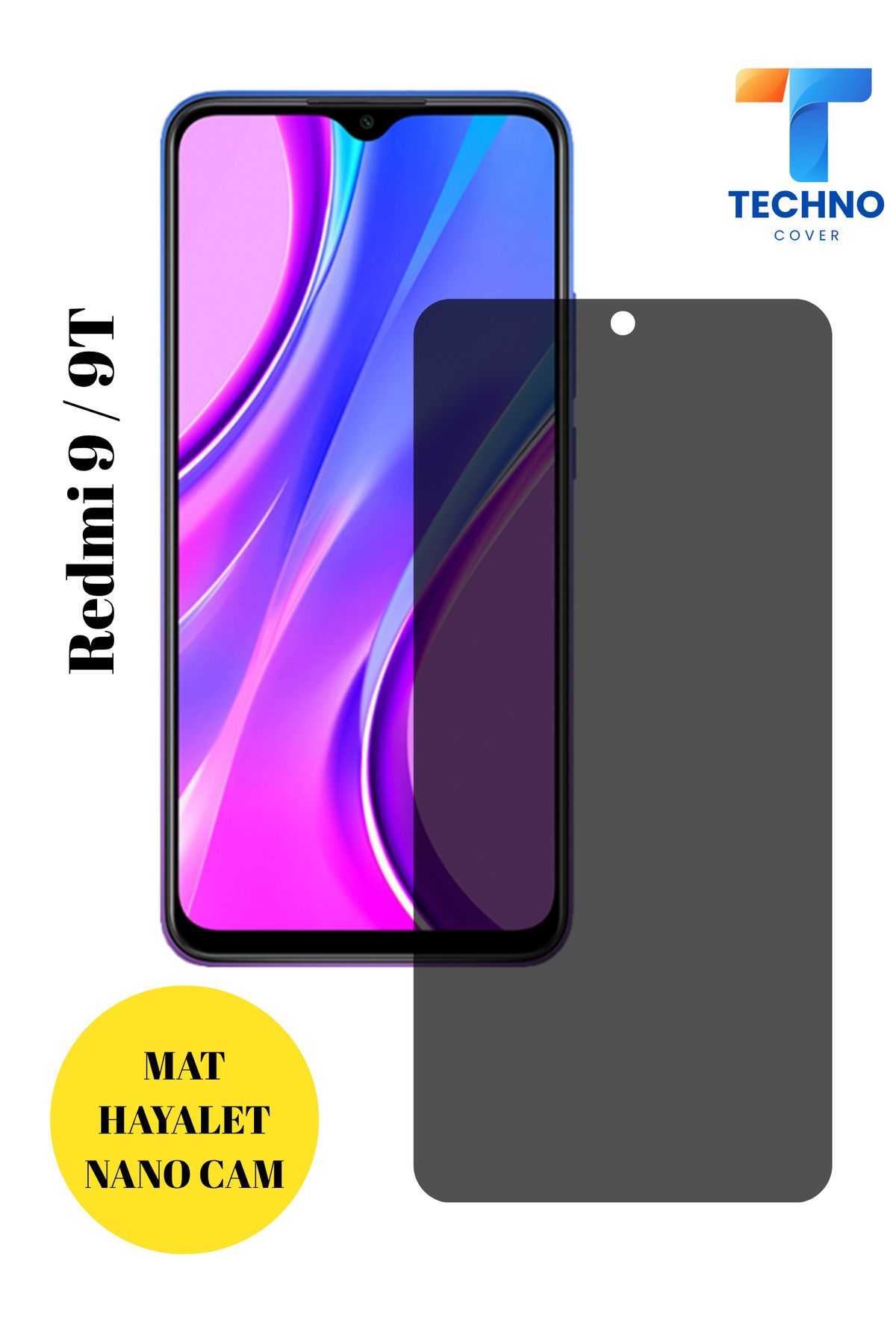 foxpower Redmi 9 / 9T Mat Hayalet Nano Cam Darbelere Karşı Dayanıklı Esnek Nano Ekran Koruyucu