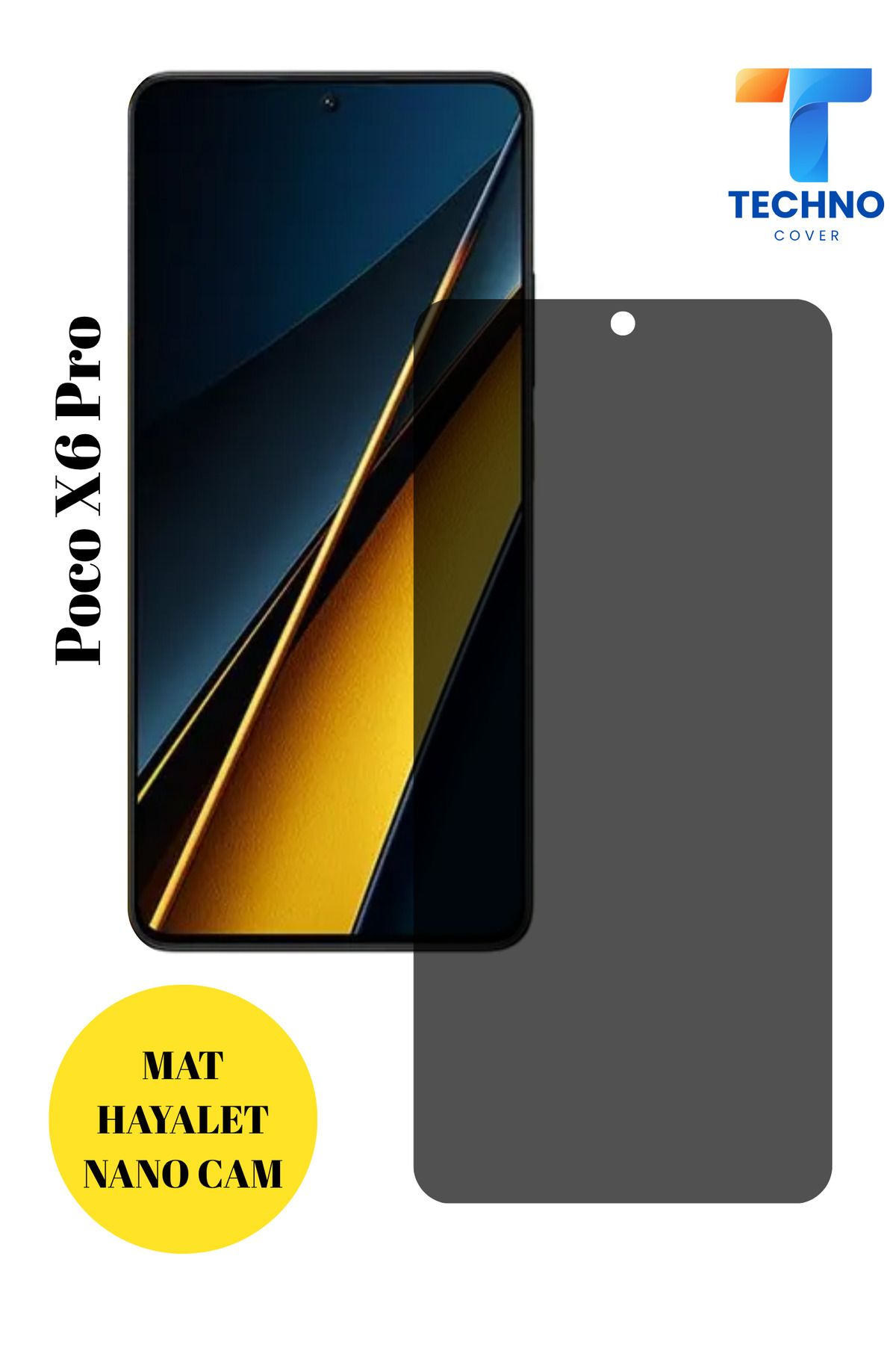 foxpower Poco X6 Pro Mat Hayalet Nano Cam Darbelere Karşı Dayanıklı Esnek Nano Ekran Koruyucu