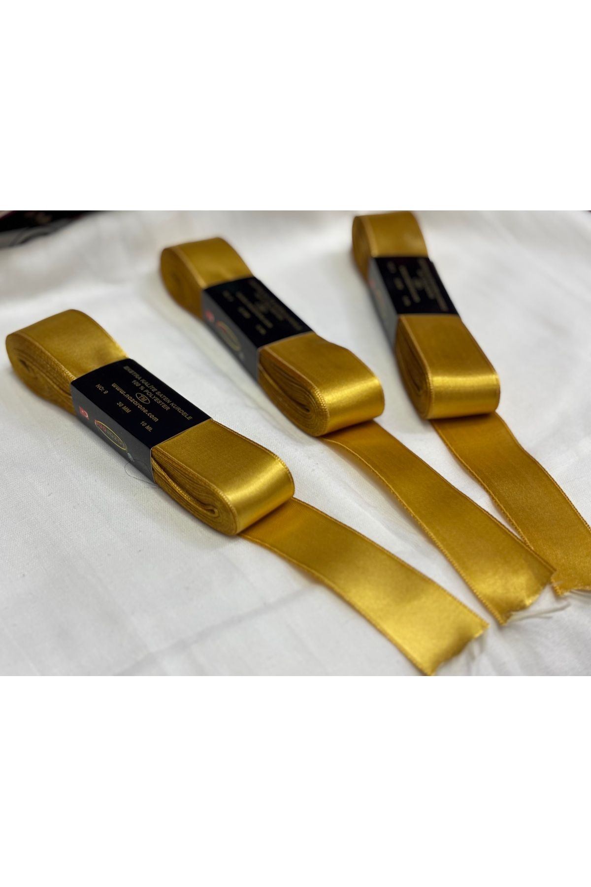 Muensu 4 cm 9 no Saten Kurdele, düğün, kına , nişan, süsleme, hobi için kurdele 003