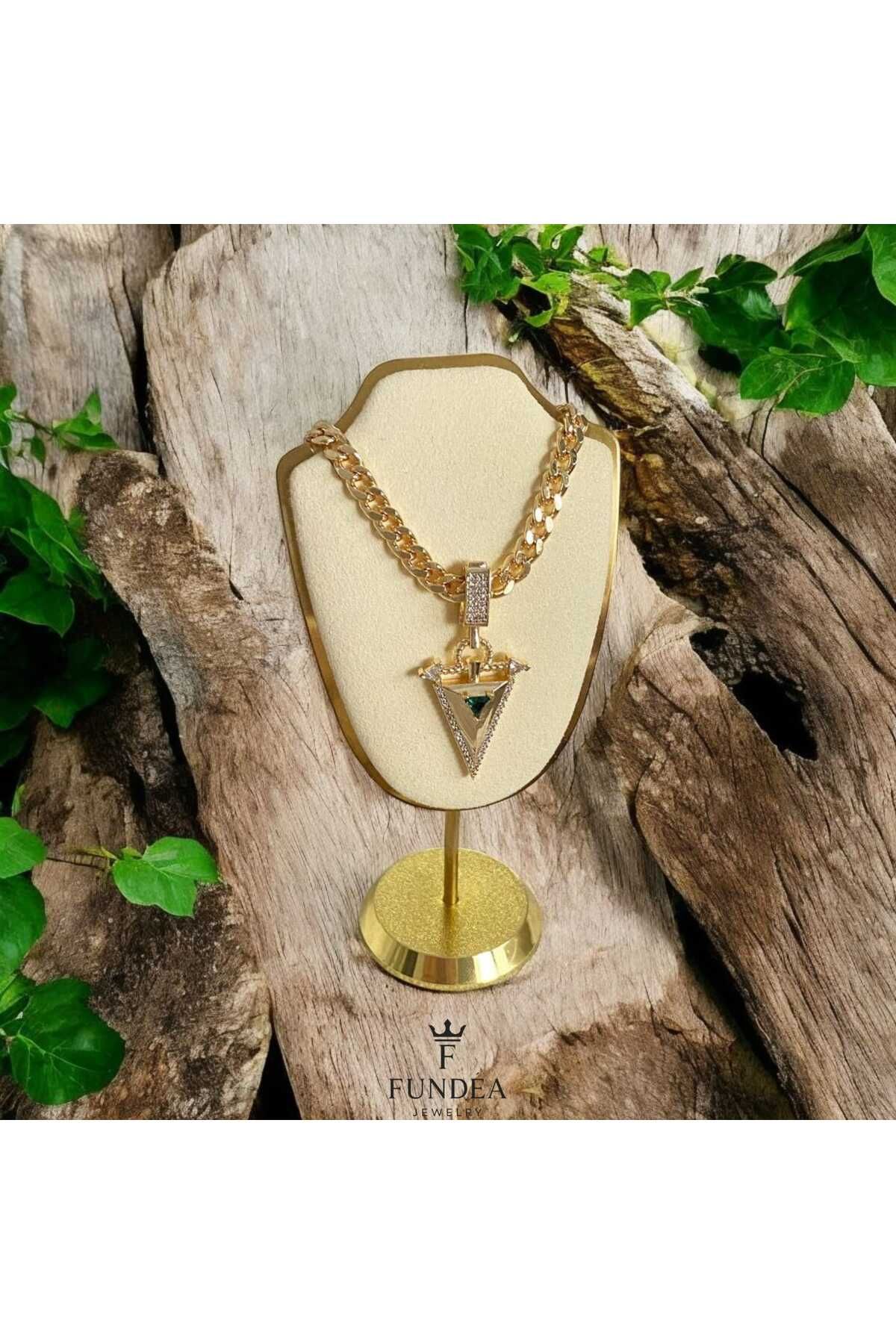 Fundéa Jewelry Zümrüt Mızrağı Kolye