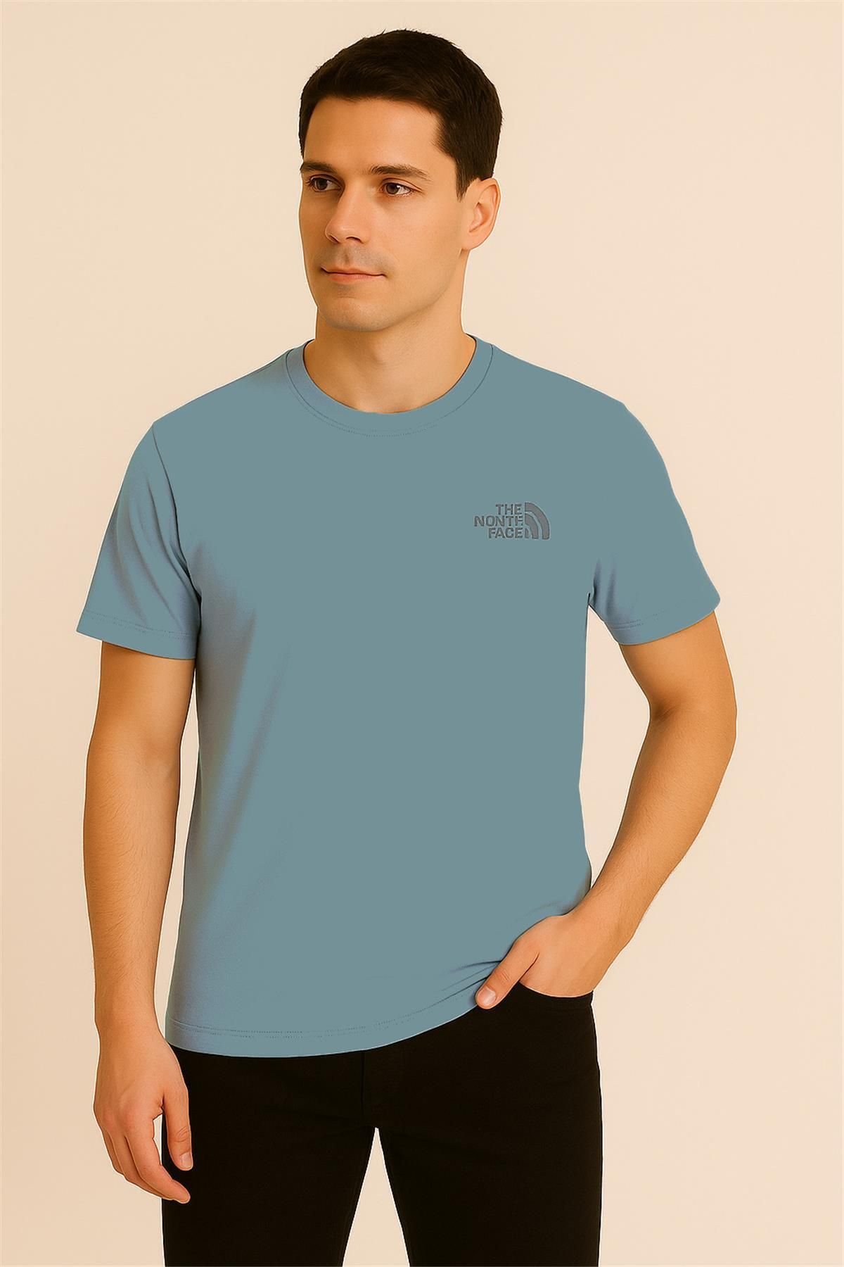 NORTHFACE SU YEŞİLİ BİSİKLET YAKA T-SHIRT – SÜPREME