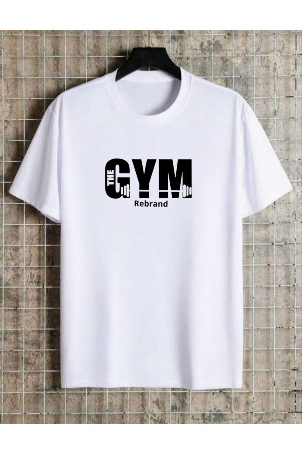 REBRAND Bisiklet Yaka Baskılı T-shirt Unisex Oversize