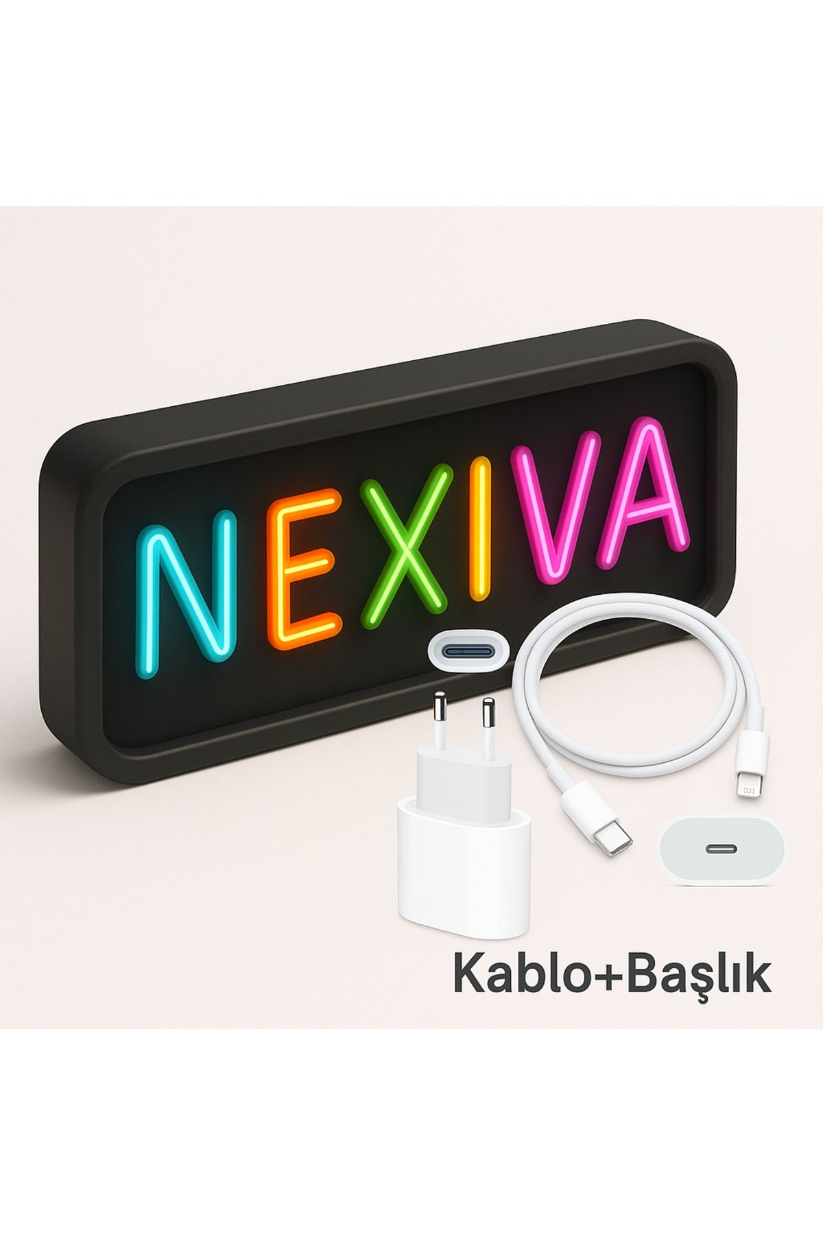 nexiva İphone 11/12/13/14/ pro/pro max kablo+başlık