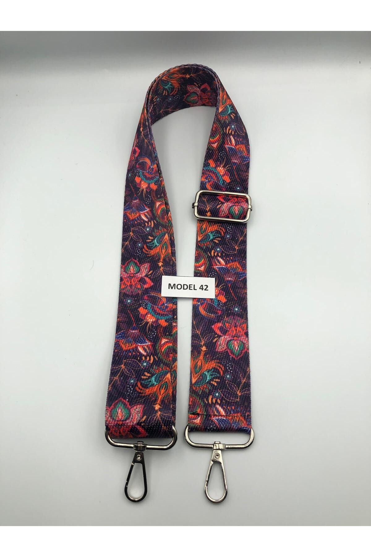 DUCK HOBY Ayarlanabilir Çanta Askısı Çanta Sapı Çanta Aksesuarı 4cm X 120cm Etnik Desen 4