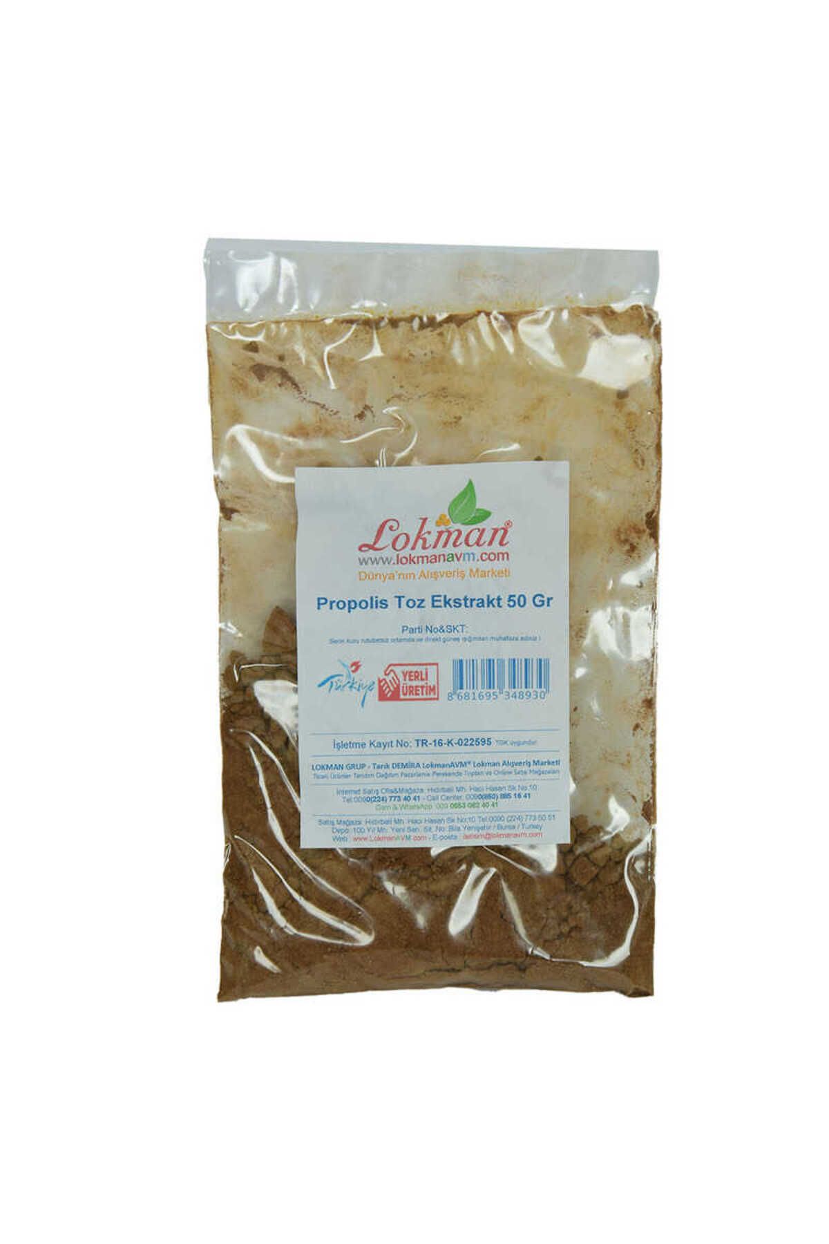 TimeStart Propolis E*trakt Öğütülmüş Toz 50 Gr Paket