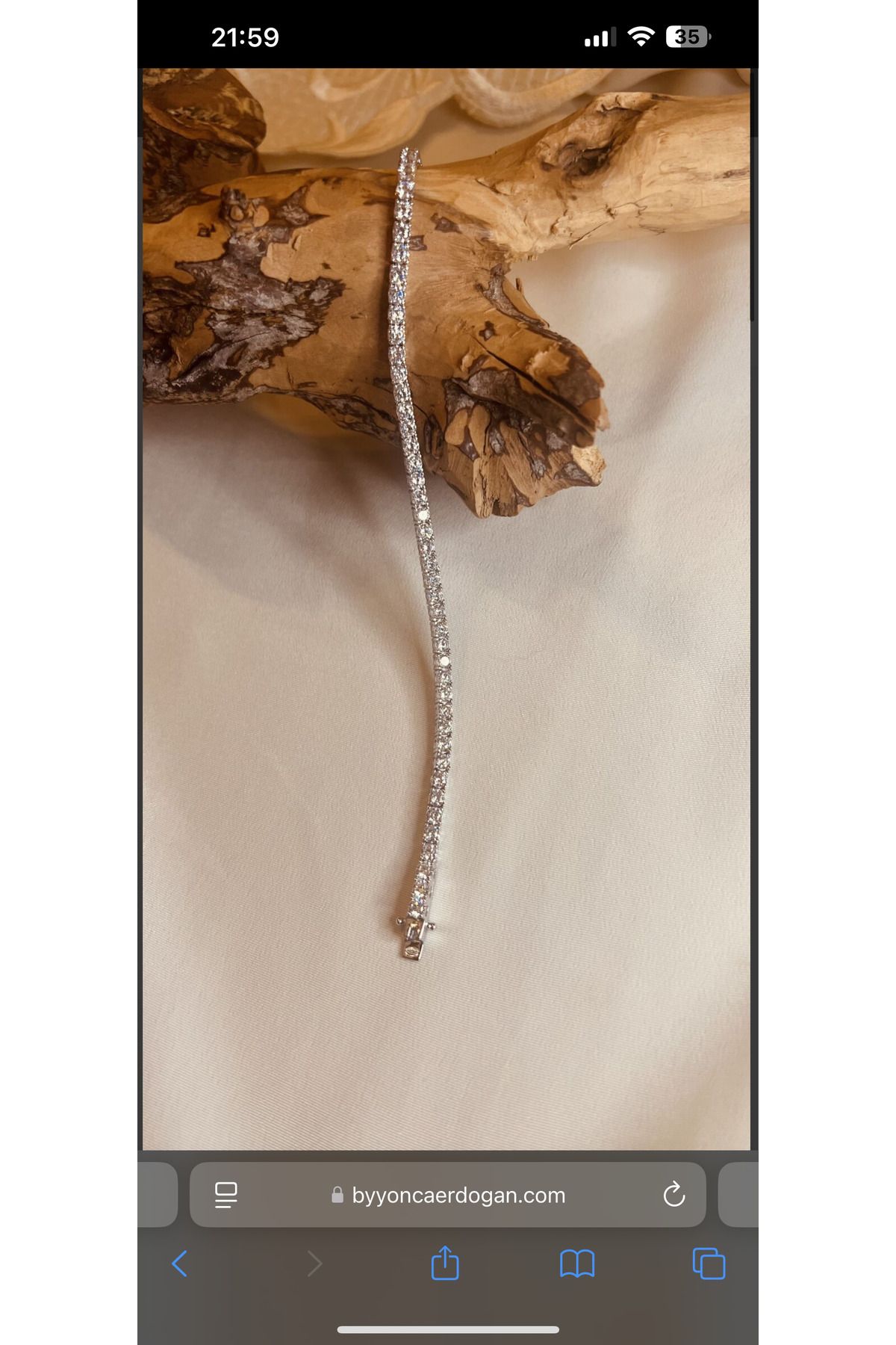 Clover by Yonca Erdoğan 925 Ayar gümüş 3 Mm Su yolu bileklik
