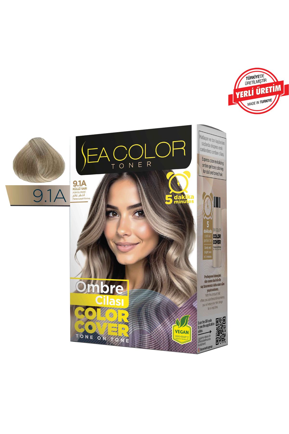 Sea Color TONER Ombre Cilası Tonlayıcı Saç Jel Boyası Color Cover 4 HARİKA RENK