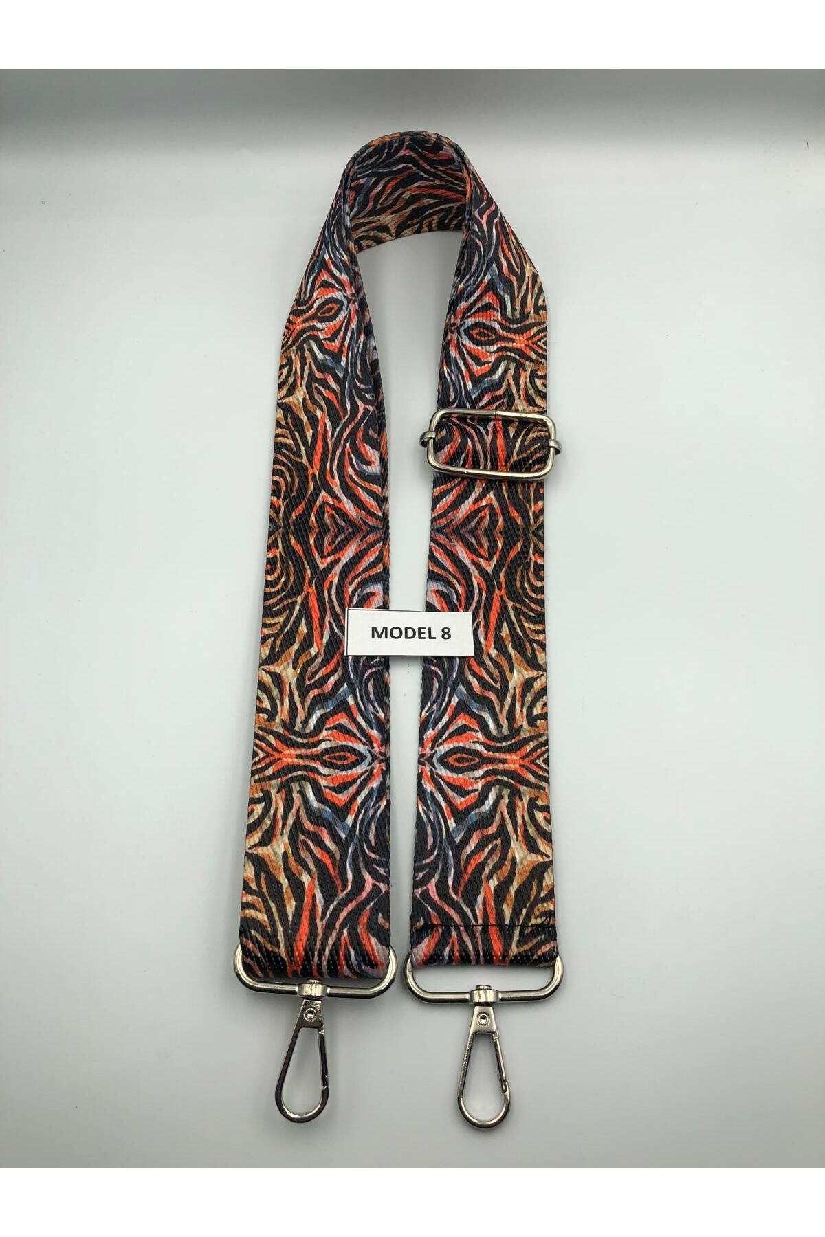 DUCK HOBY Ayarlanabilir Çanta Askısı Çanta Sapı Çanta Aksesuarı 4cm X 120cm Etnik Desen 1