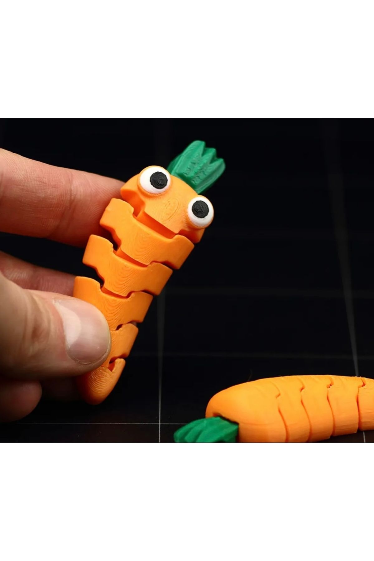 3D Flex Havuç Anahtarlık