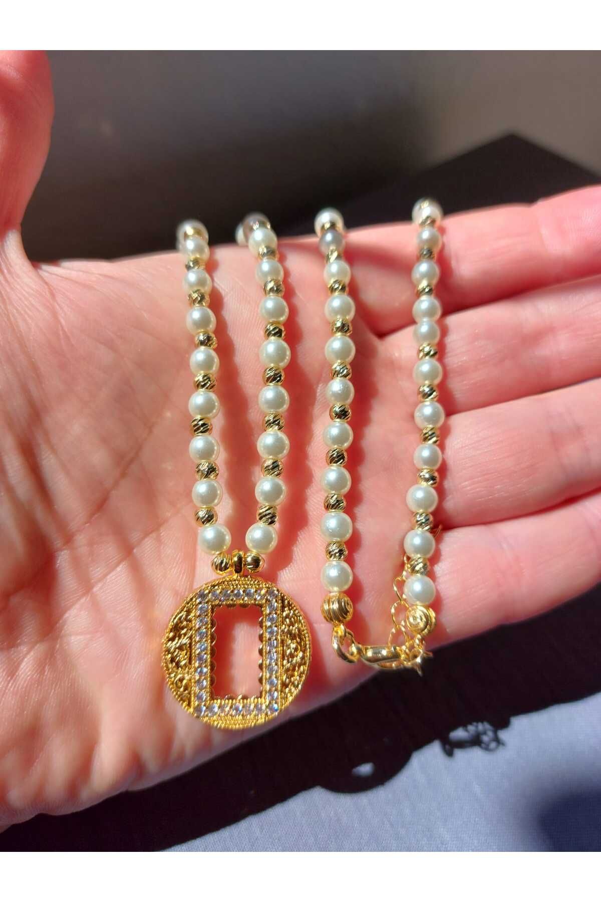 GEZERGOLD TAKI ''GRAM'' uygun incili dorikalı kolye 60cm