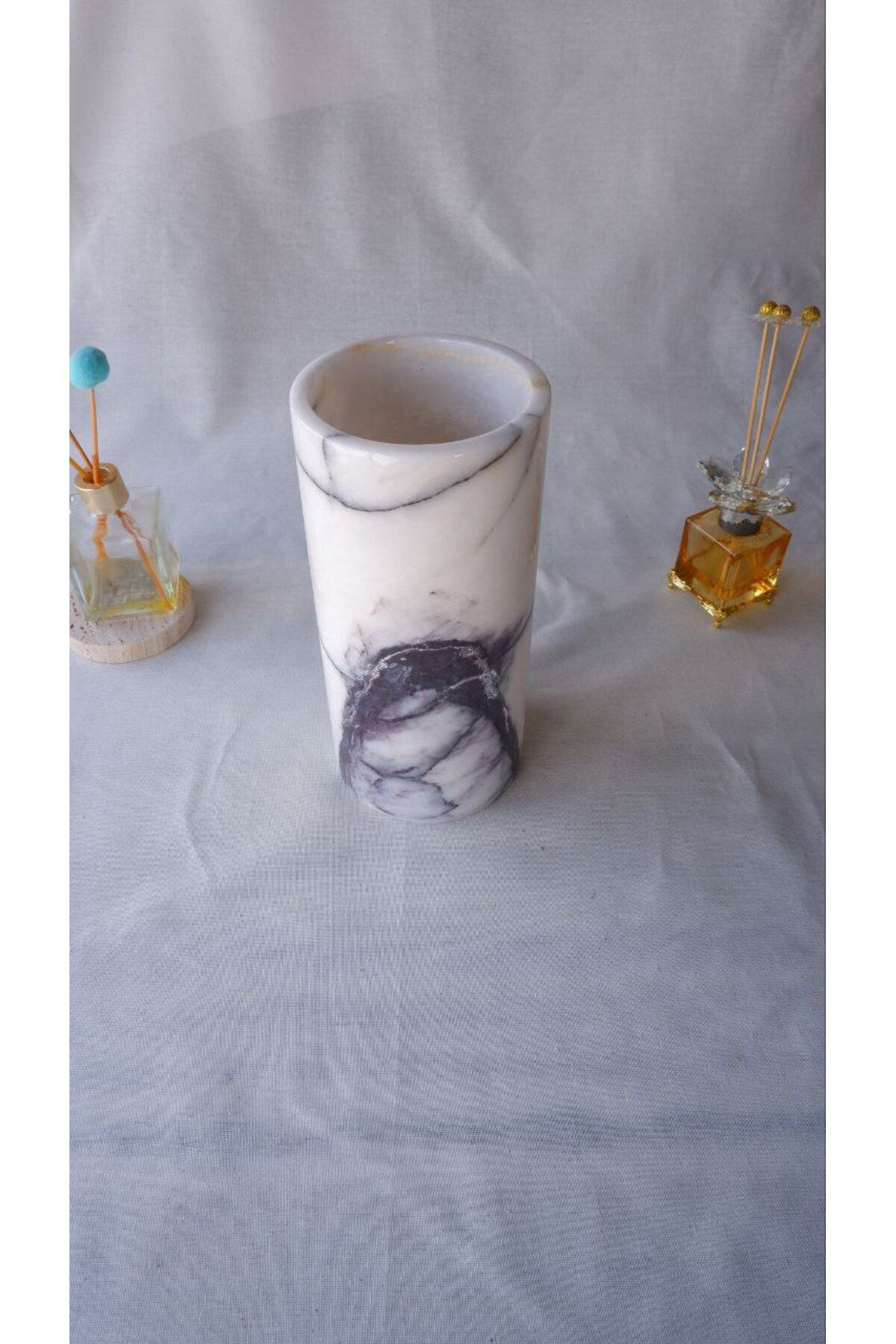adomarmarblehandmadeandluxury Mermer Vazo, Traverten Vazo, Gerçek Mermer, Doğal Mermer Vazo