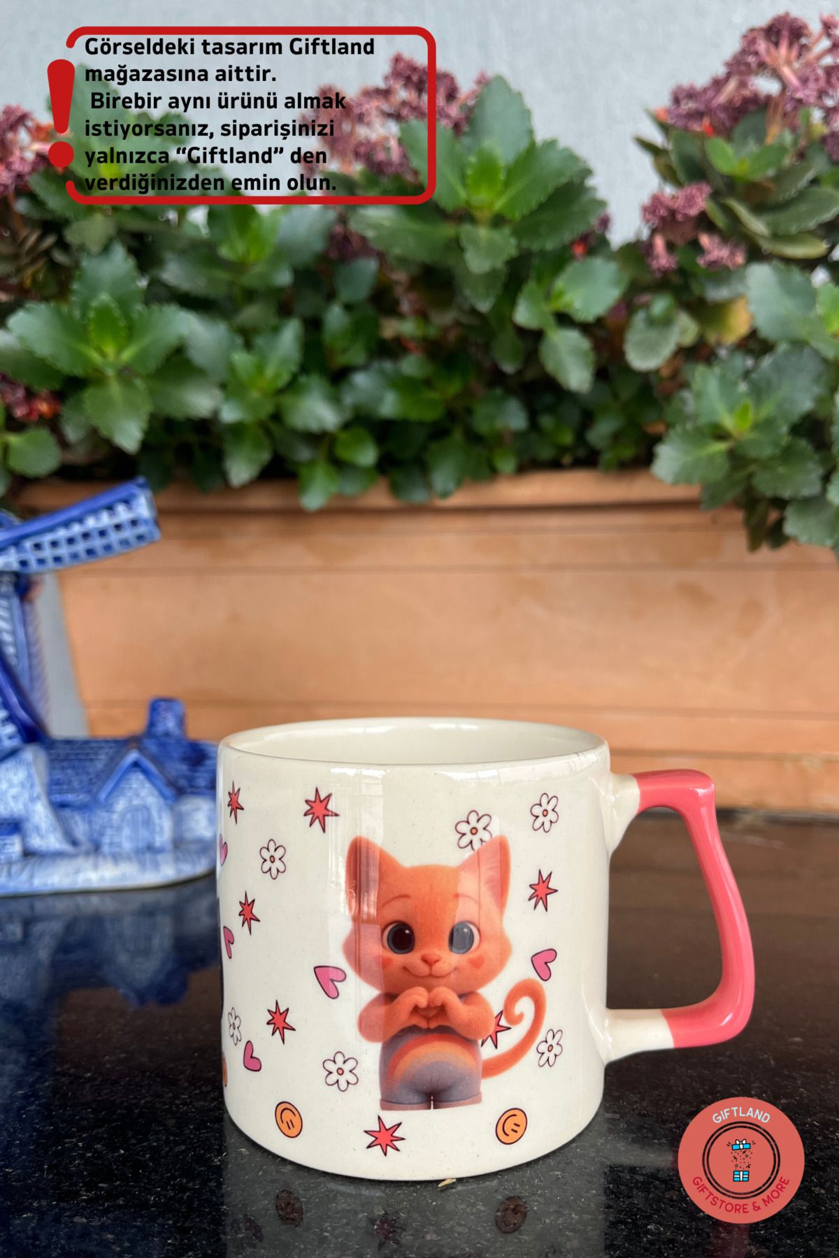 giftland giftstore more Miyavlı Mutluluk Mug Hediyelik Kupa