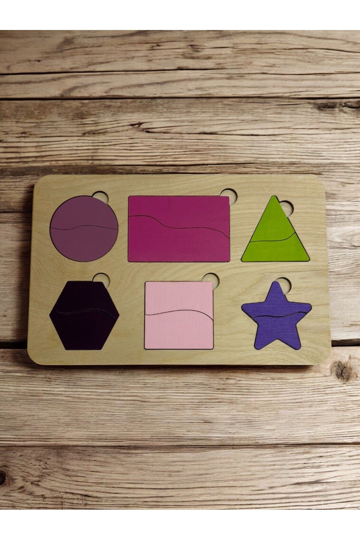Mind of Toys Şekiller Masal Puzzle, Bul-Tak Puzzle, Şekil Öğrenimi, Montessori Öğrenme