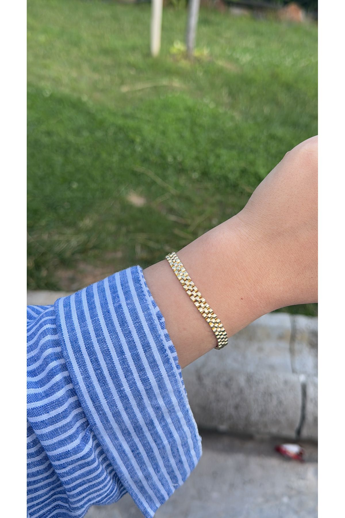 ZEYCE Gold Marka Model (rolex) Kararmaz Bileklik