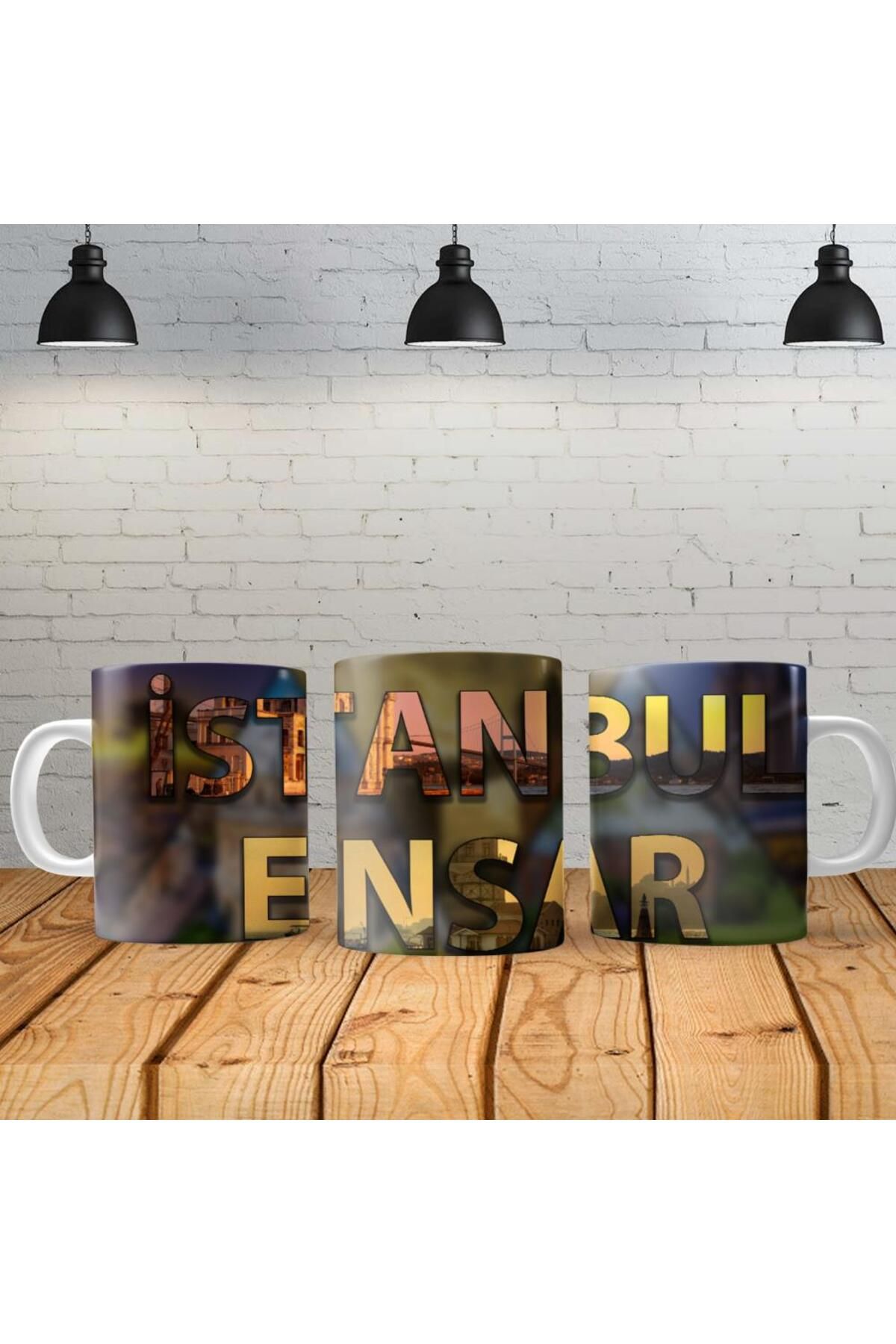 TimeStart İstanbul Kişiye Özel Baskılı Yeni Tasarım Kupa Bardak Özel Kutusunda