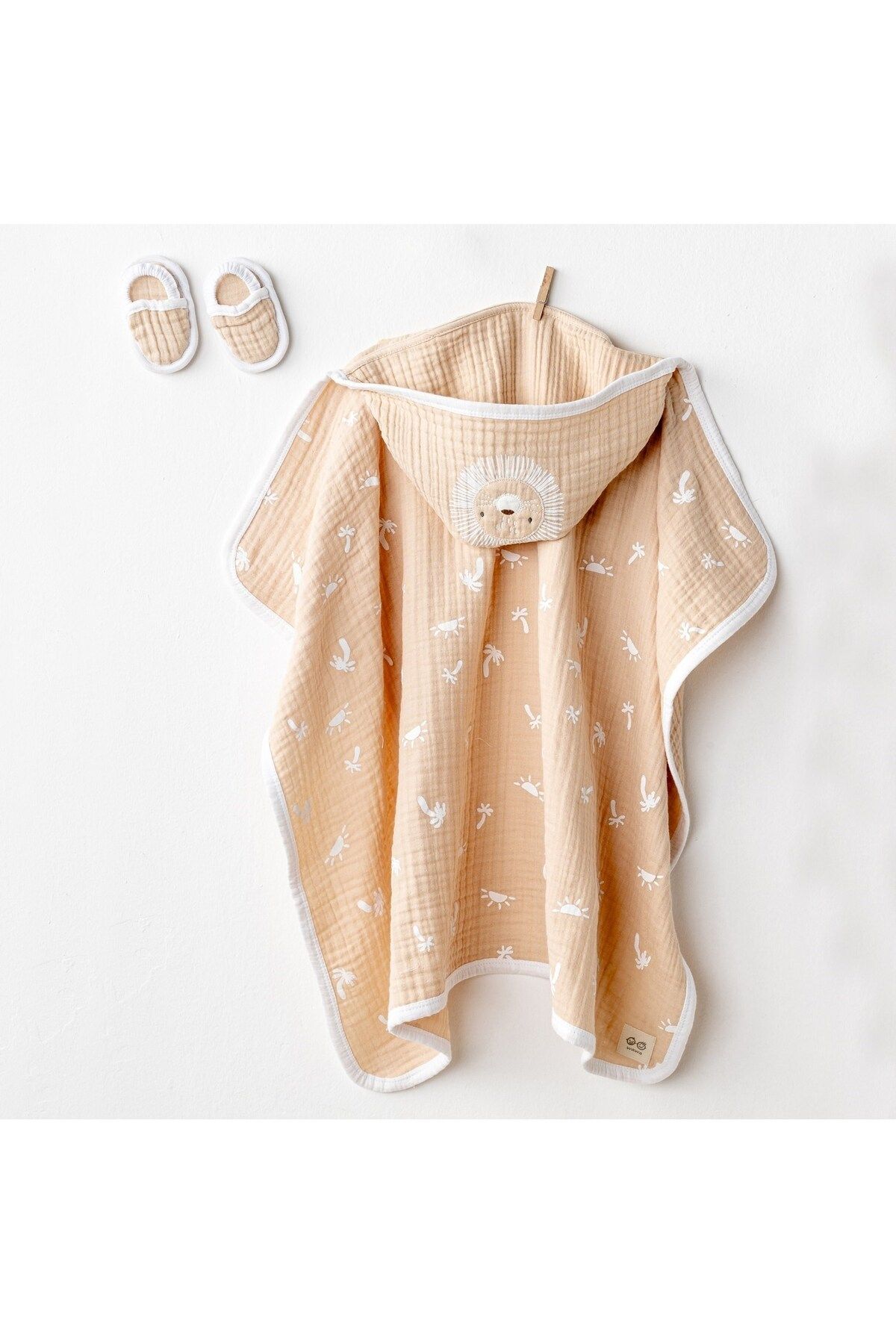jupiter global bazaar Andywawa AC24508 Müslin Smil All Day 80x80 Havlu Set Beige