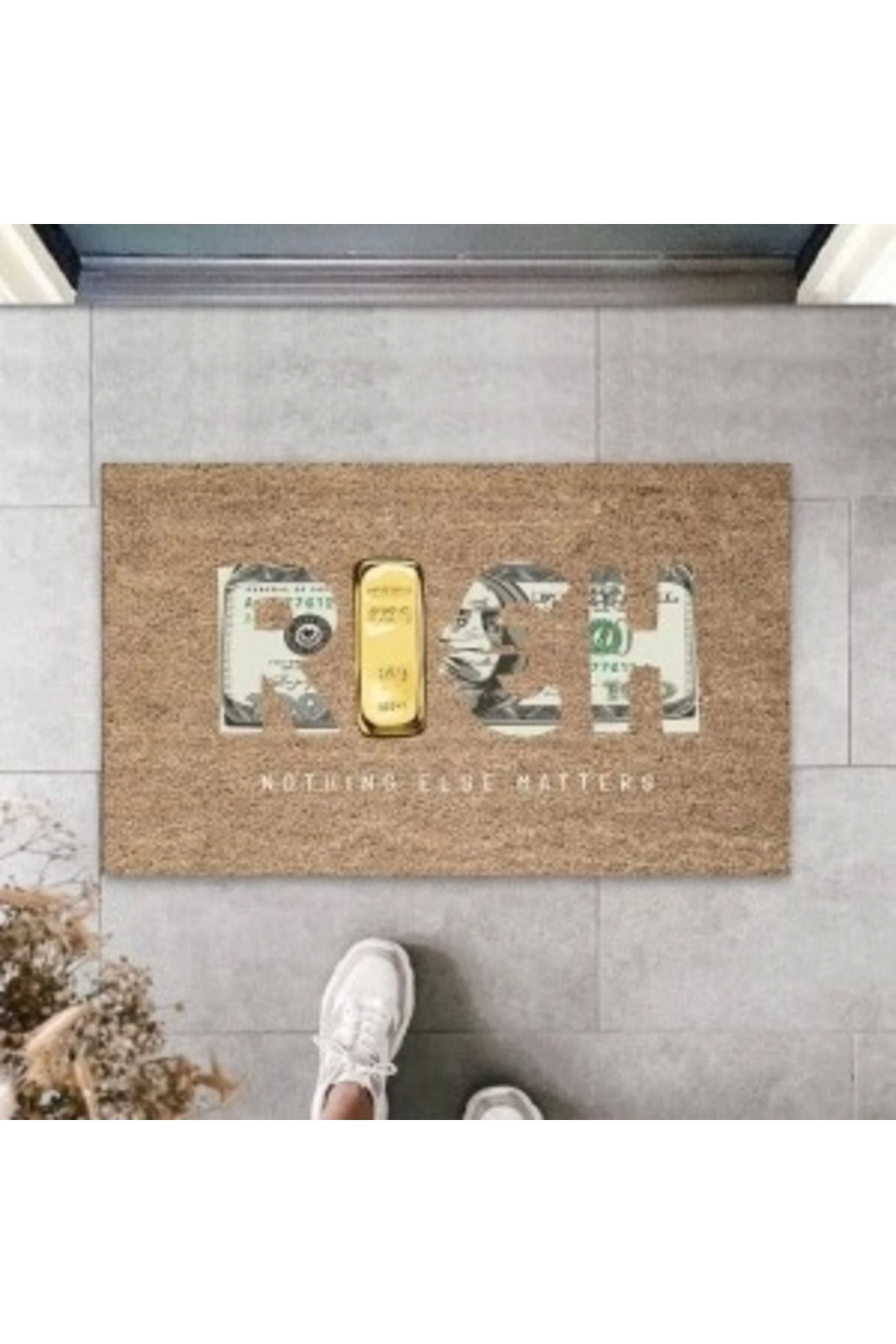 STOREMAX Gold Kapı Önü Paspası Rich Desen K-3357