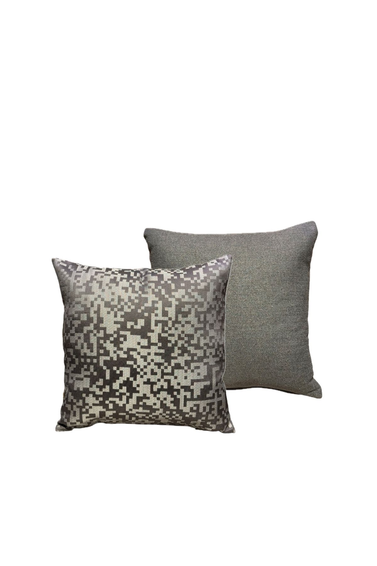 ESM Home Karma Gri 2’li Kırlent Kılıfı 45x45