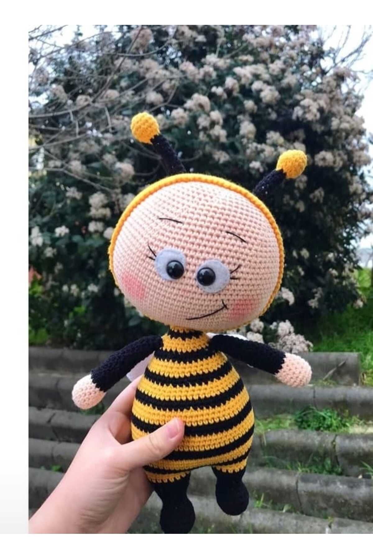 hobilanka Bonnie arı bebek amigurumi oyuncak uyku arkadaşı