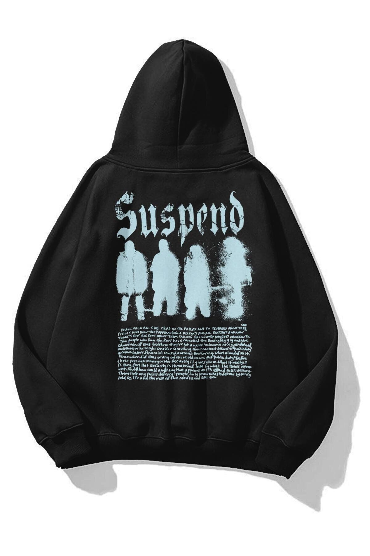 Boi Unisex Suspend Sweatshirt Siyah