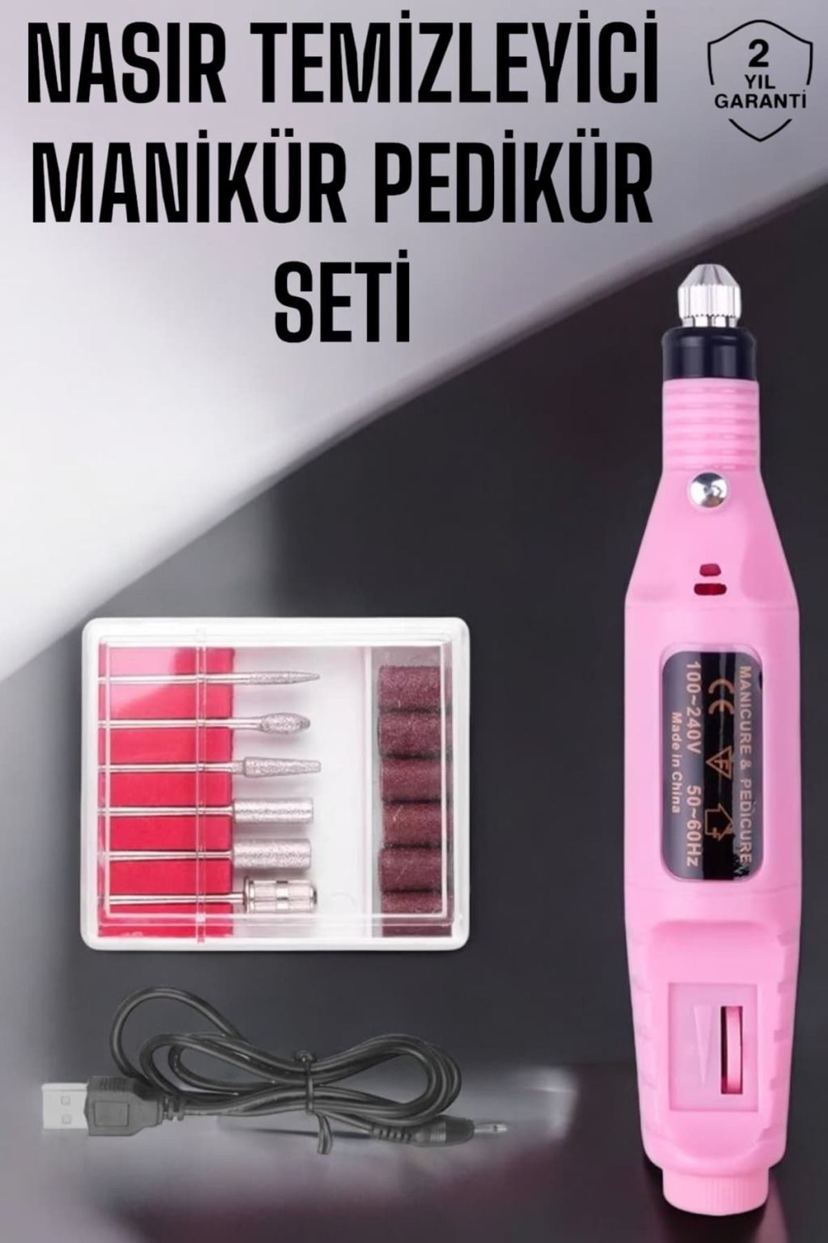 SAYARMARKT Manikür Pedikür Elektrikli Set – 17 Parça Fonksiyonel