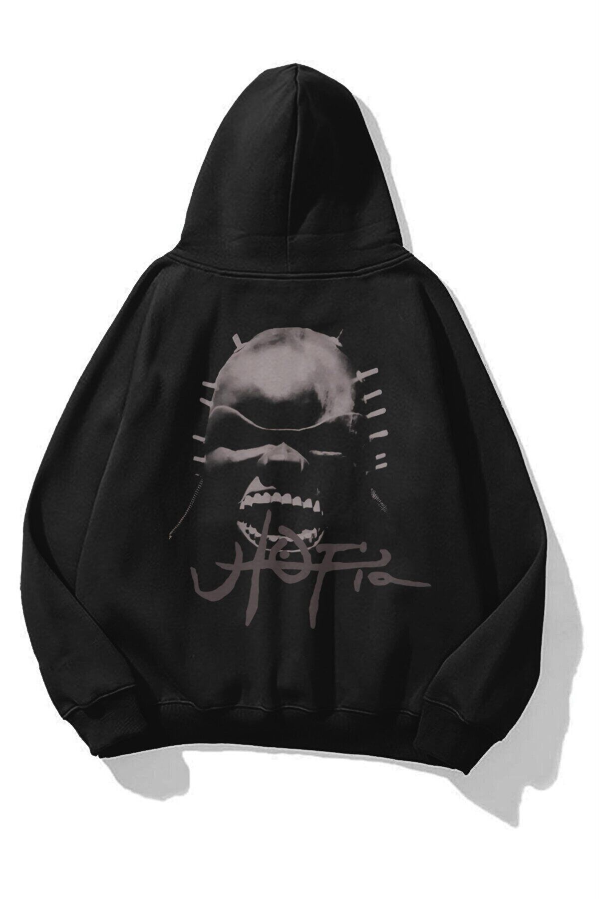 Boi Unisex Utopia Mask Travis Scott Sweatshirt Hoodie Siyah
