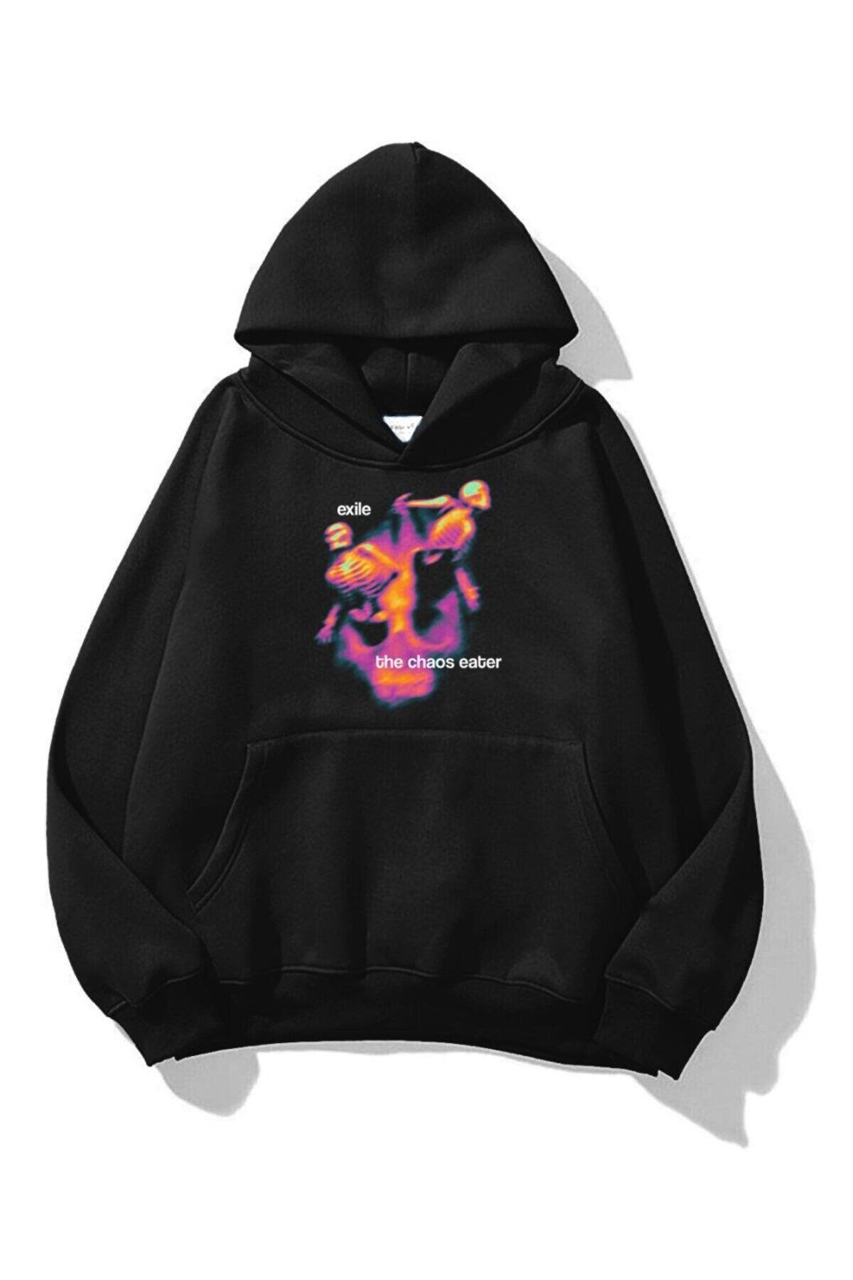 Boi Unisex The Chaos Eater Sweatshirt Siyah