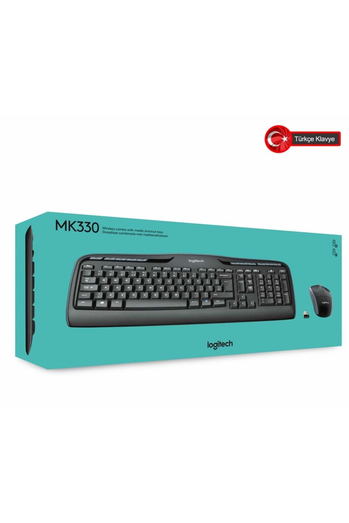 ETK TEKNOLOJİ Mk330 Multimedya Q Tr Usb Siyah Kablosuz Klavye Mouse Set