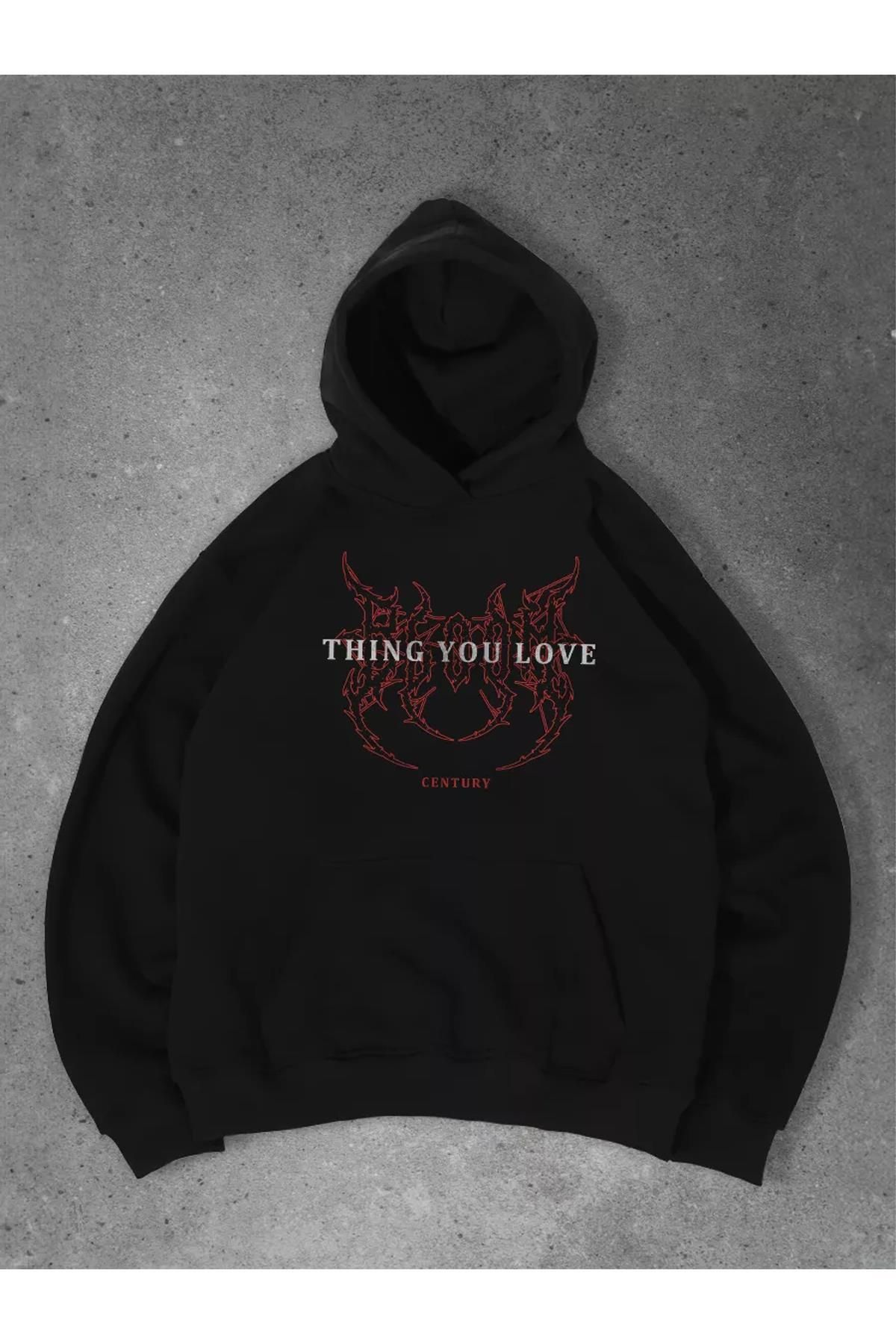 Boi Unisex Thing You Love Sweatshirt Siyah