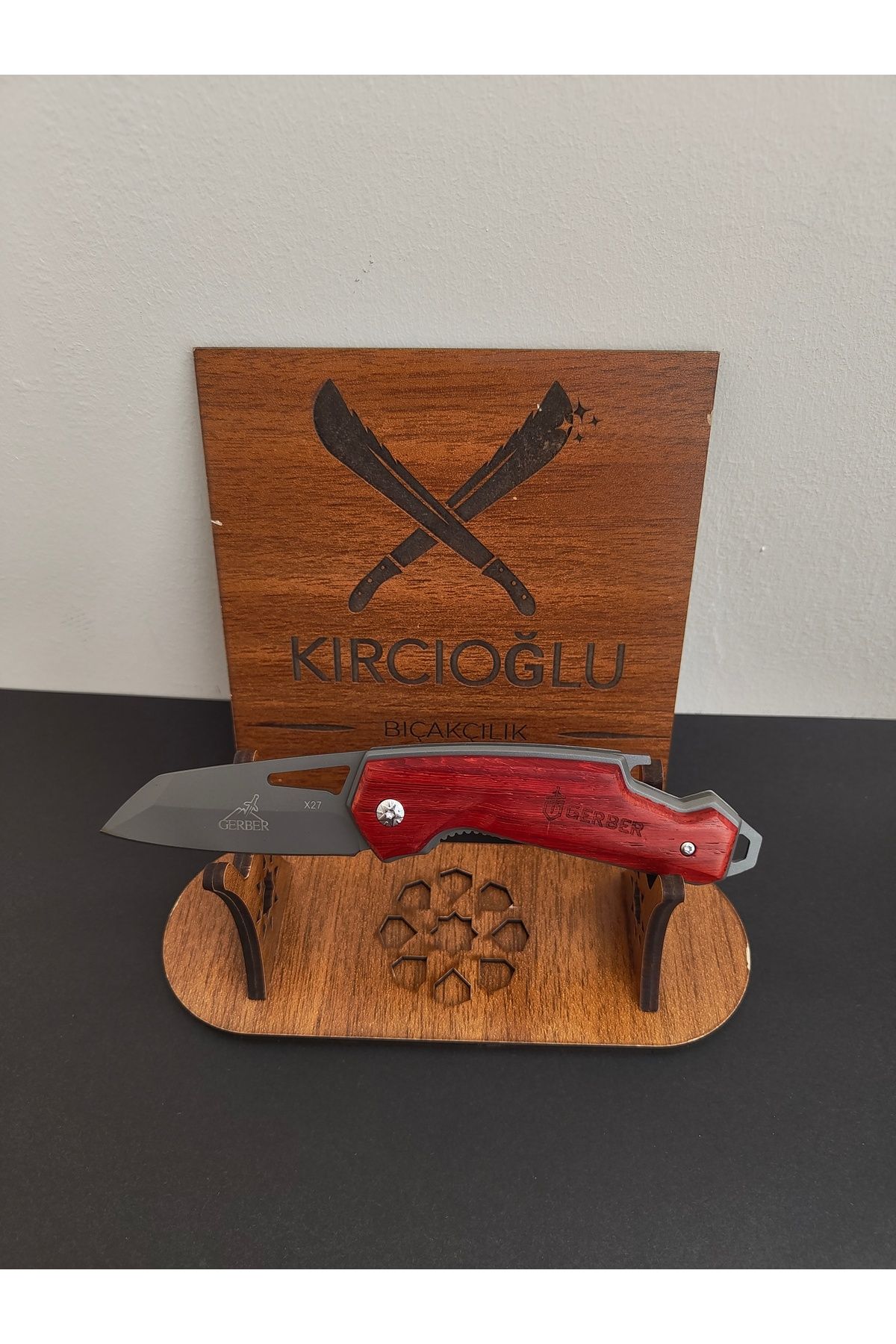 Krc Knife Ahşap Kabze Çakı
