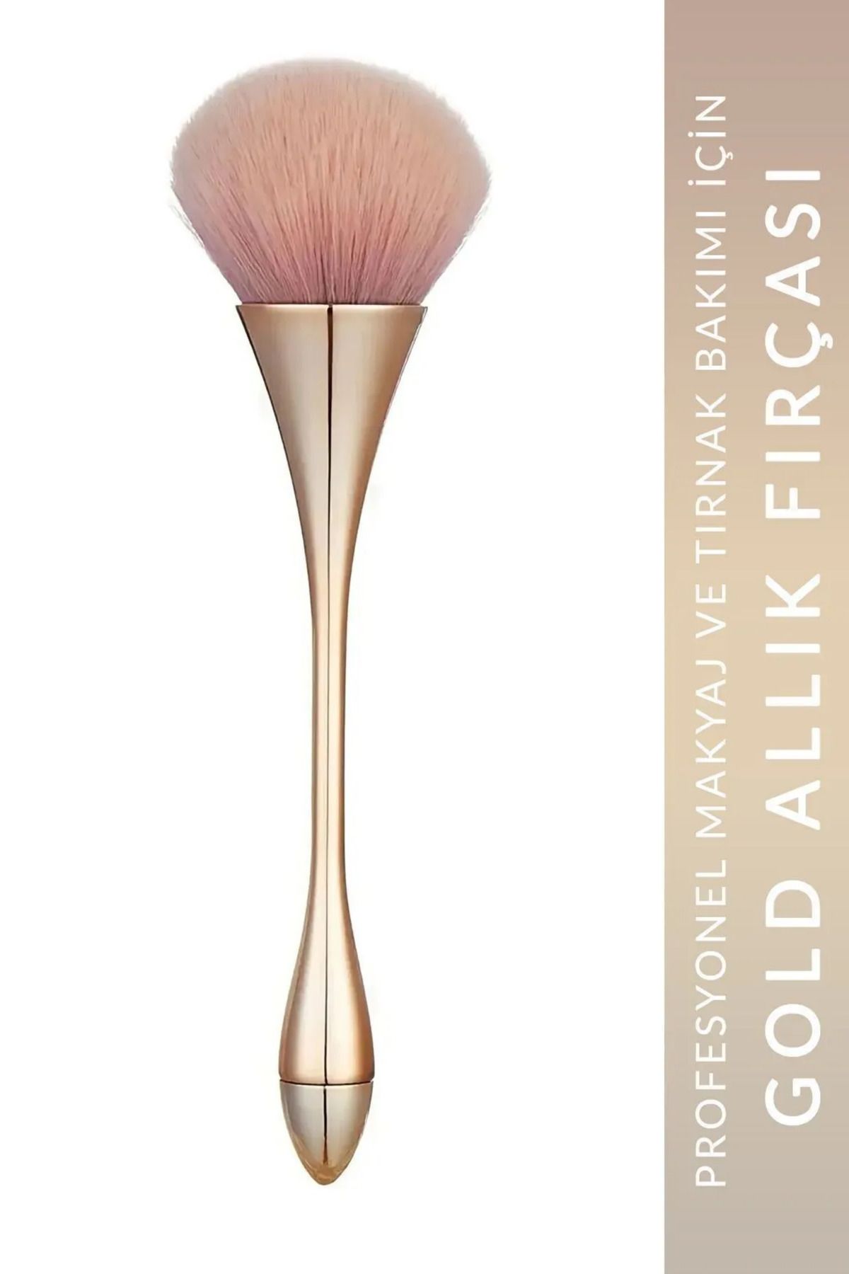 Muse Allık Fırçası Gold Profesyonel Makyaj ve Tırnak Fırçası