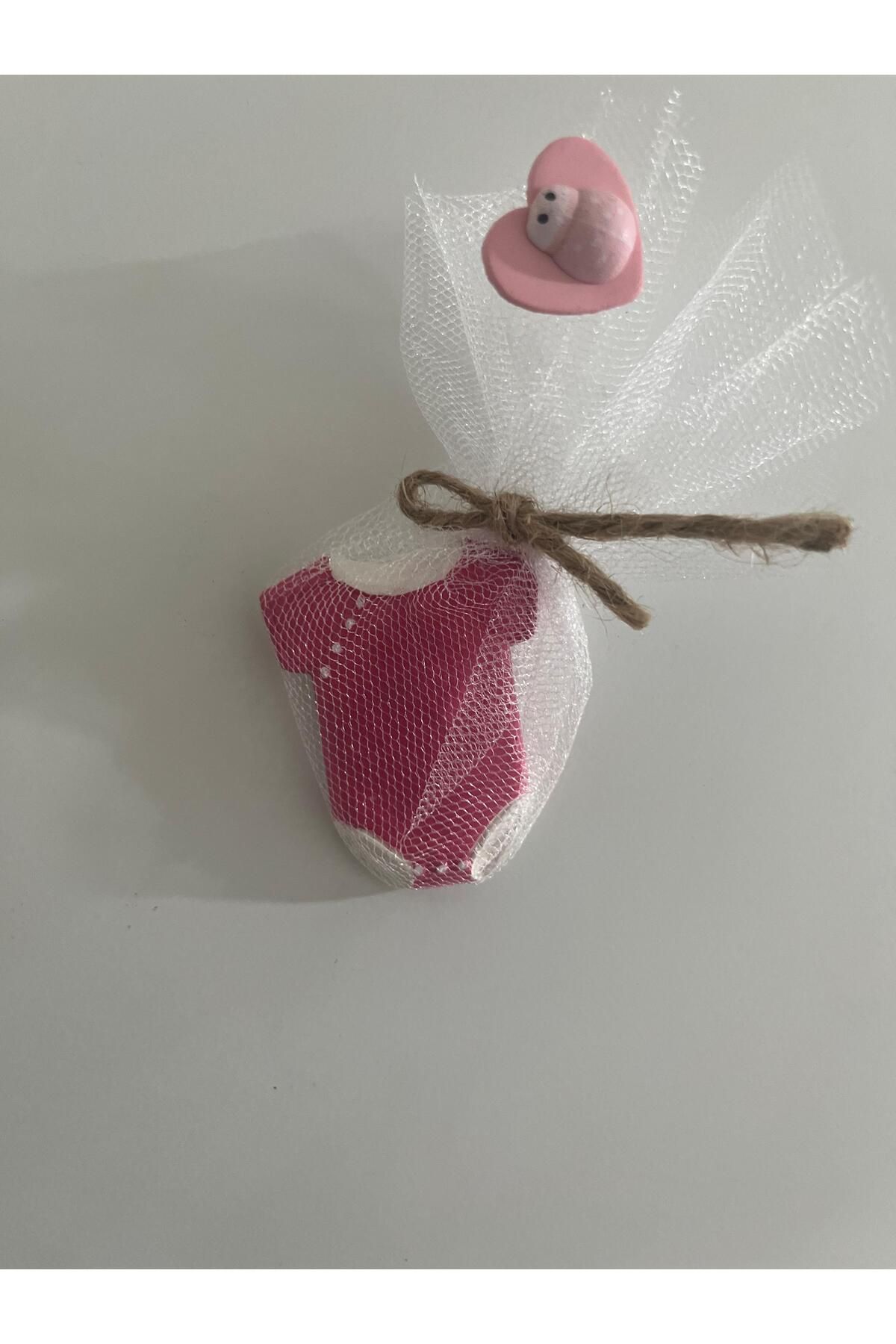 WELBİA 30'lu Kız bebek yenidoğan Pembe zıbın Magnet Dekoratif ürün obje