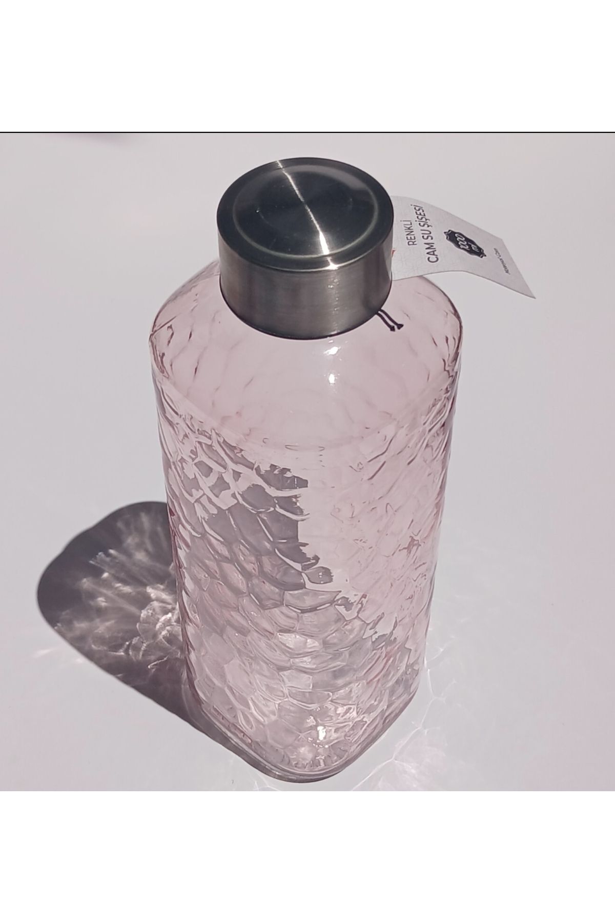 MyBalliStore Pembe Cam Su Şişesi