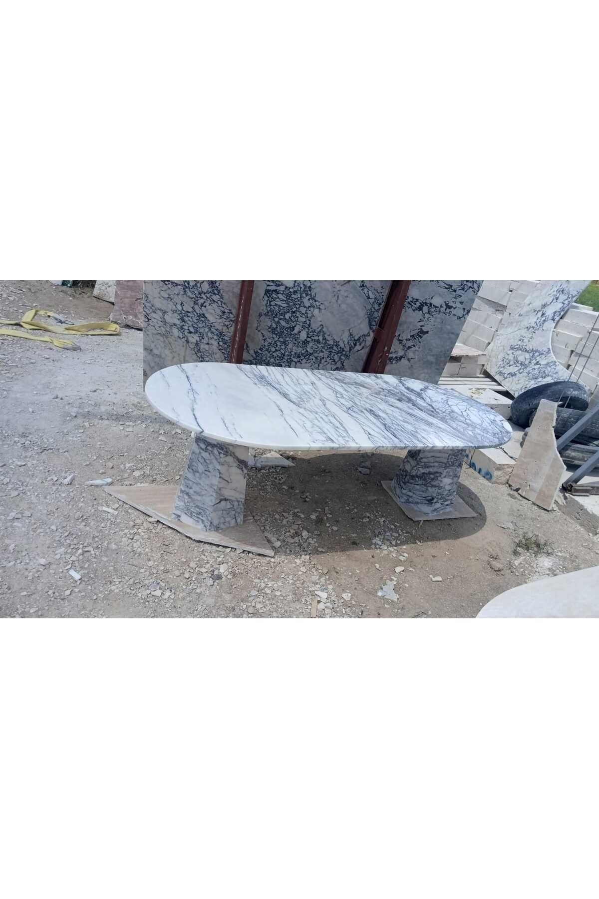 MODA Mermer menekşe masa sehpa