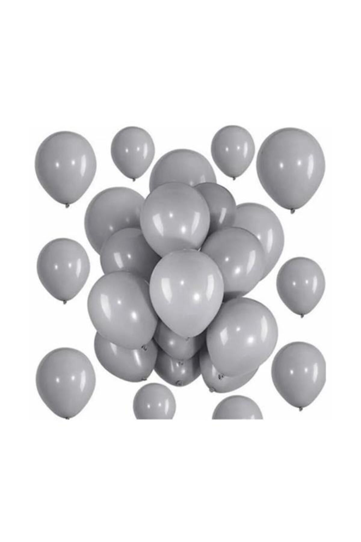 Onay Store 10 Adet Gri Balon - Doğum Günü Konsepti - Parti Malzemeleri - Bride To Be Malzemeleri