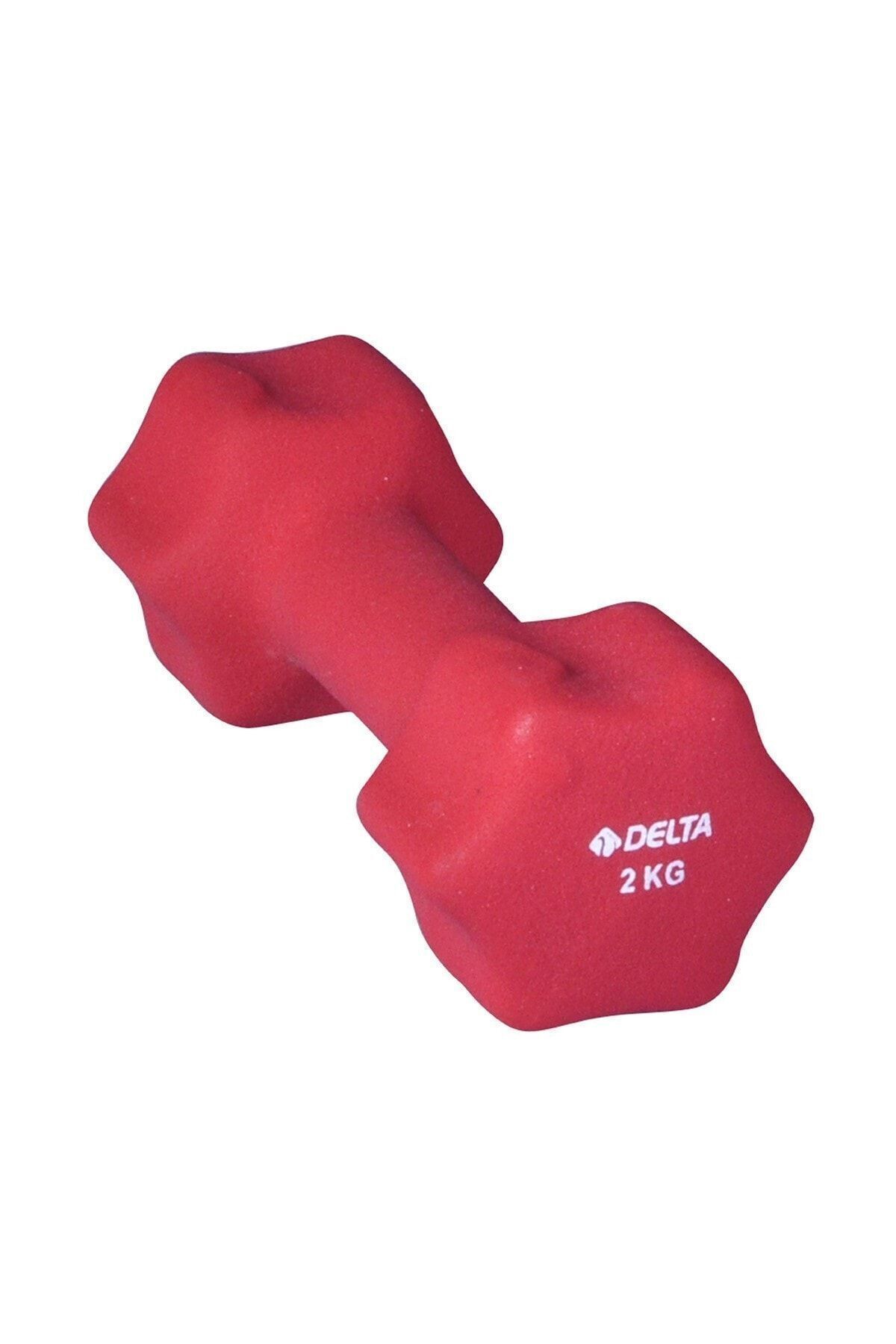 SerenityHaven 2 Kg x 1 Adet Deluxe Neopren Kaplı Kırmızı Demir Dambıl