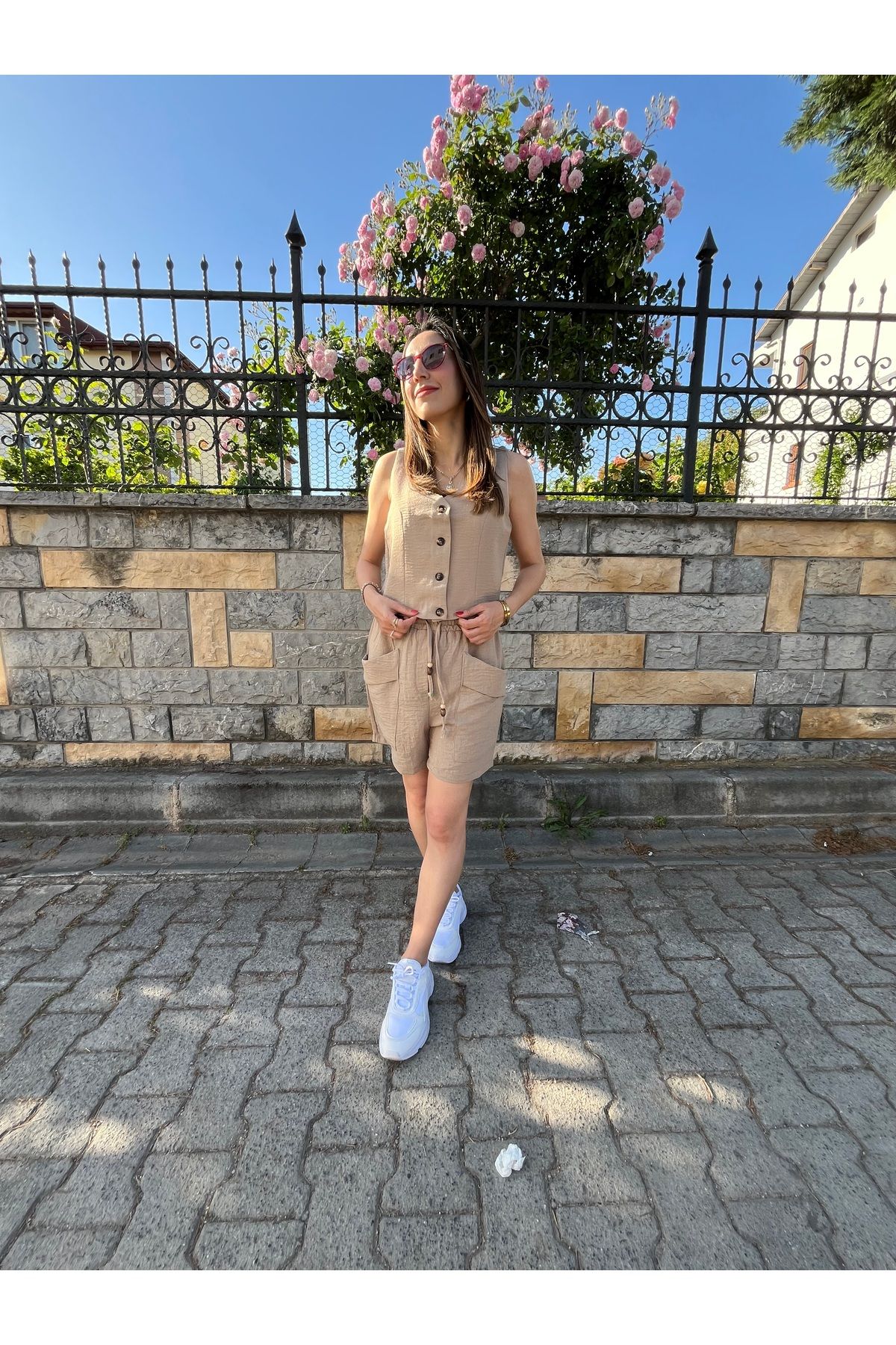 AYKANAT BTK Keten yelek takım