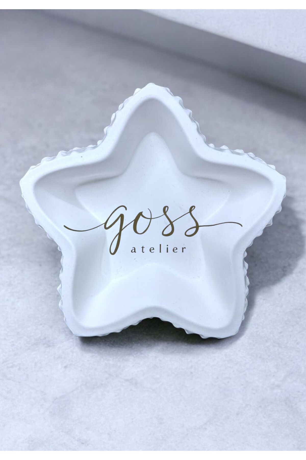 goss atelier El Yapımı Dekoratif Deniz Yıldızı Mumluk | Takı Tabağı – El Yapımı & Şık Tasarım