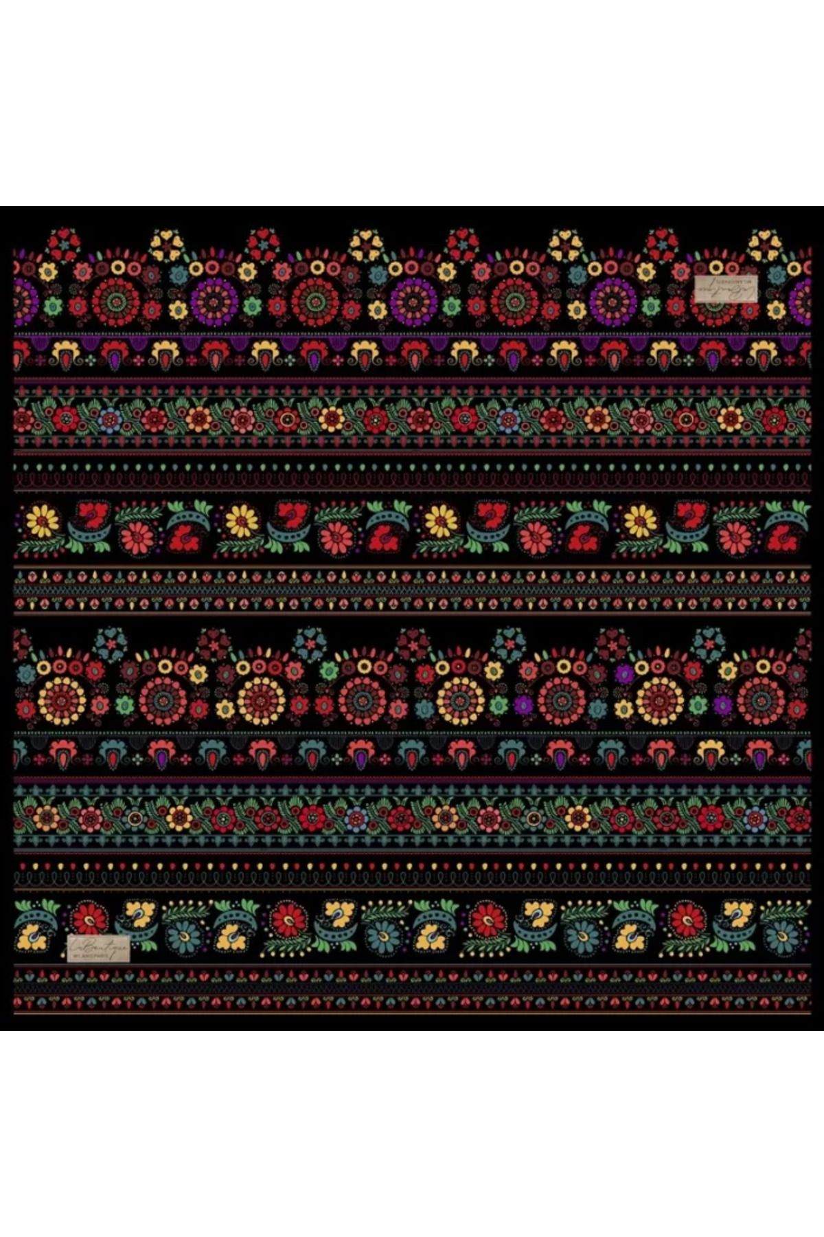 LA BOUTIQUE GÜZ | YAZ SERİNLİĞİ EŞARP 2413 90 x 90 Acı Kahve - 01