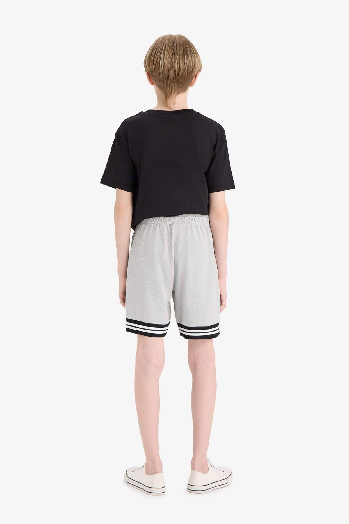 DeFacto-Boy's Regular Fit Number Patterned Shorts 8