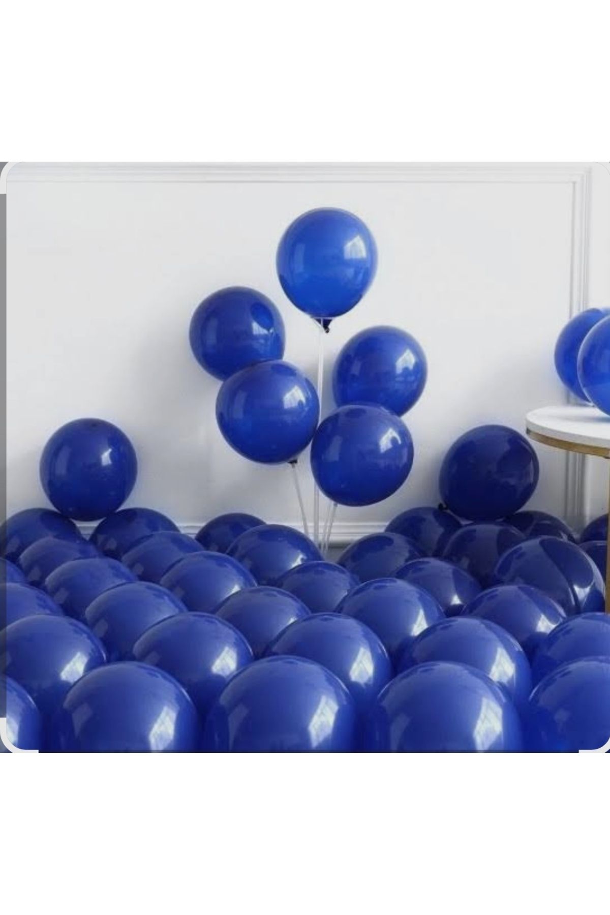 B&K süs ve tasarım 25 adet koyu mavi pastel balon